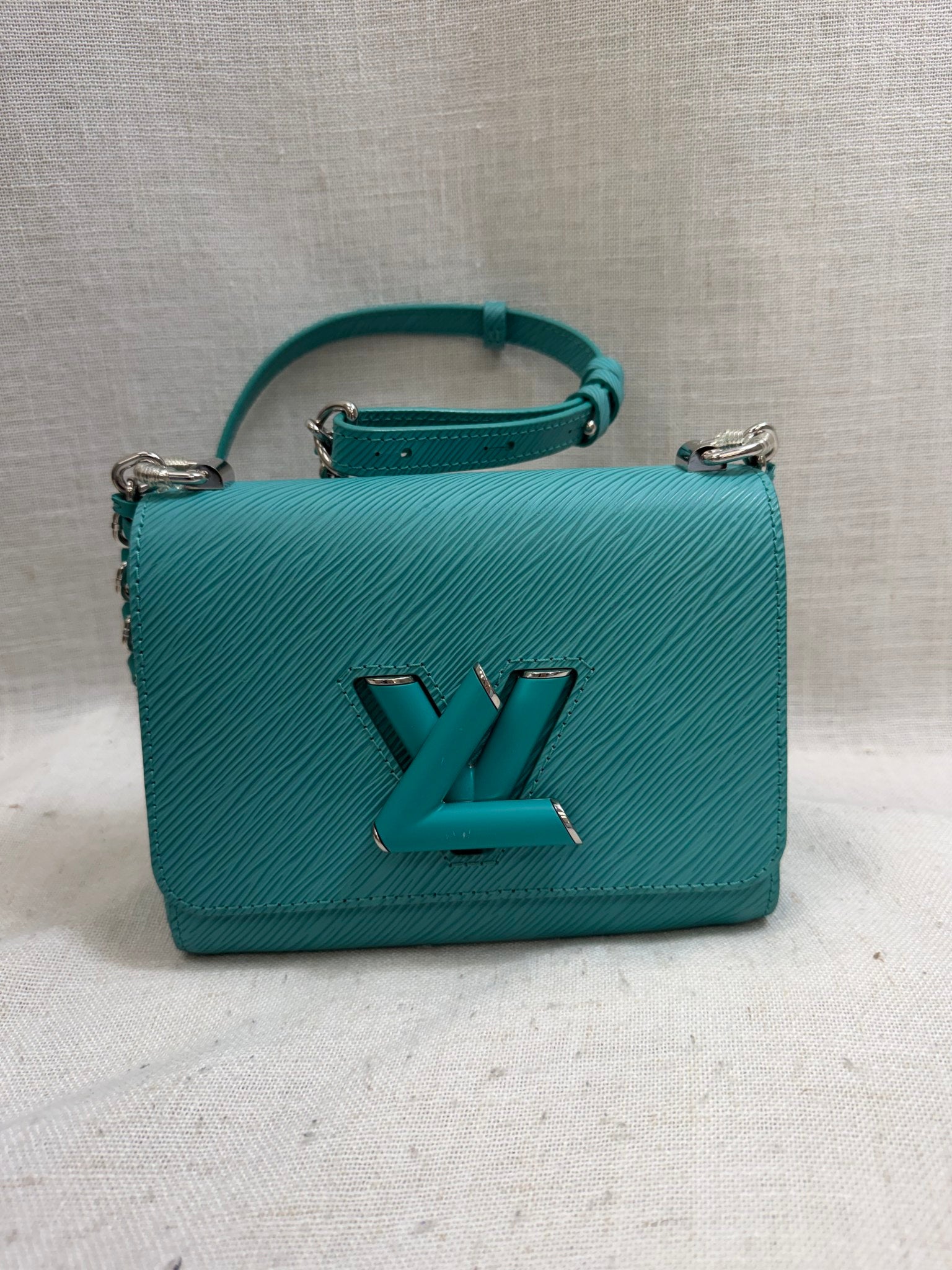 Louis Vuitton Teal Epi Leather PM Twist Bag 