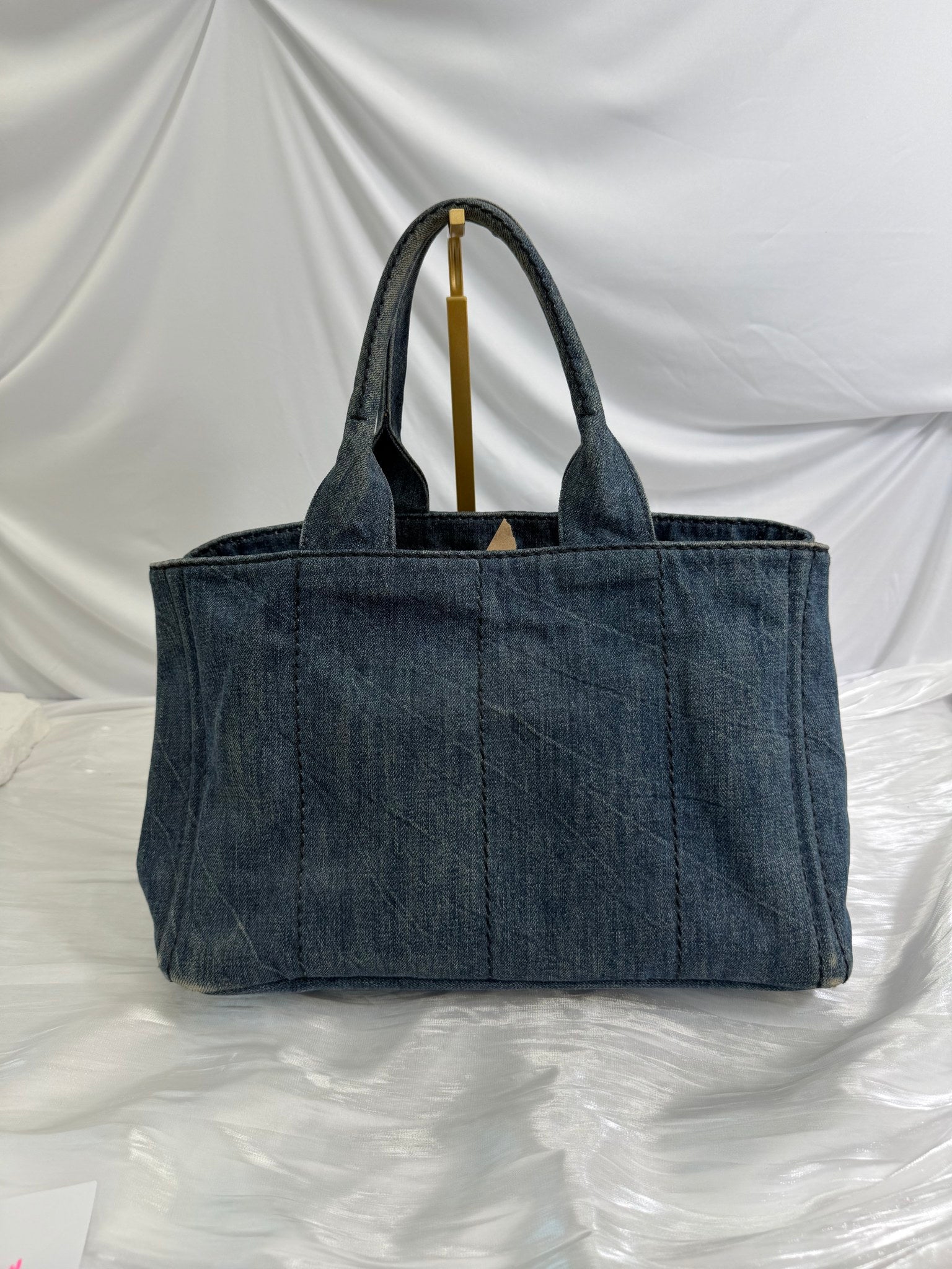 Prada Denim Canvas Medium Canapa Bag