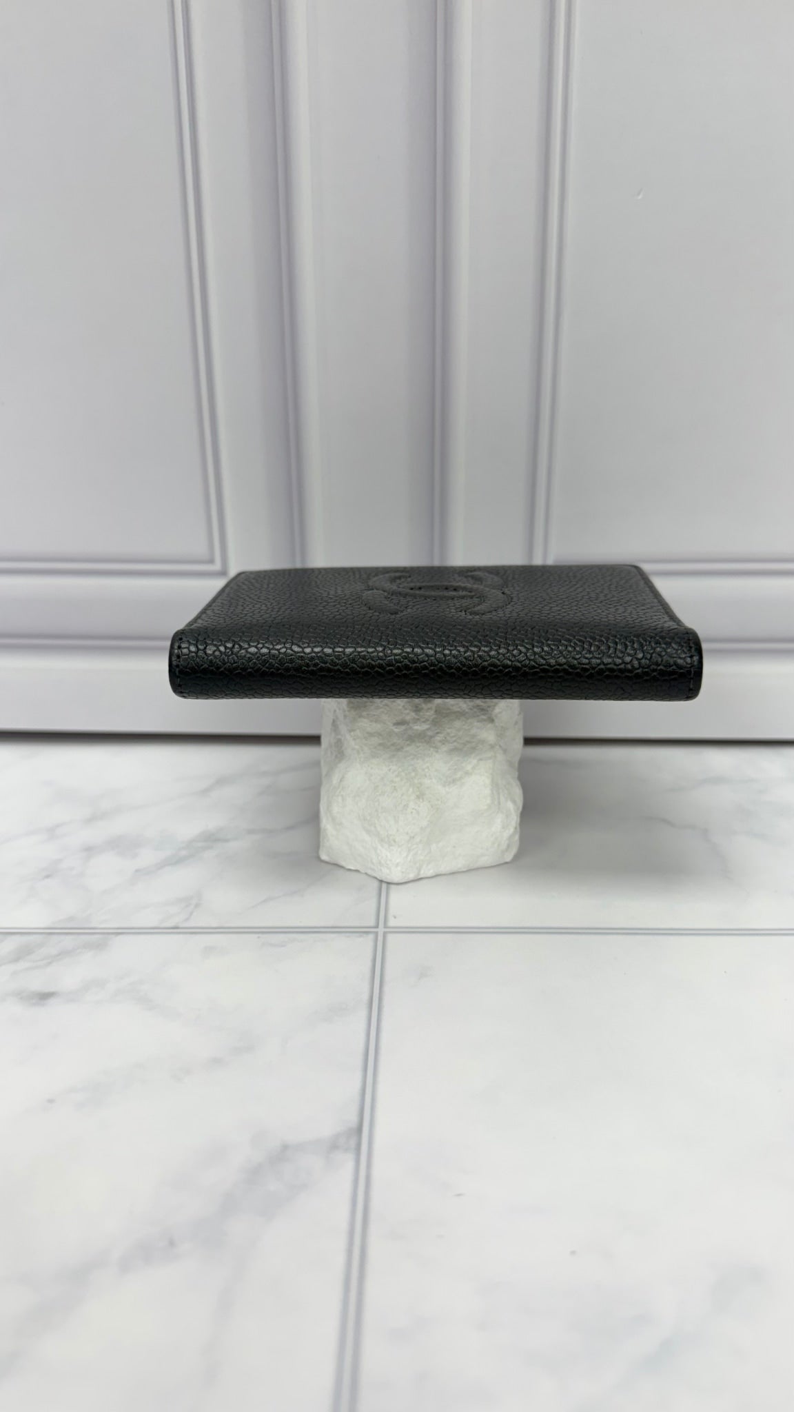 Chanel Black Caviar Leather Pocket Organizer