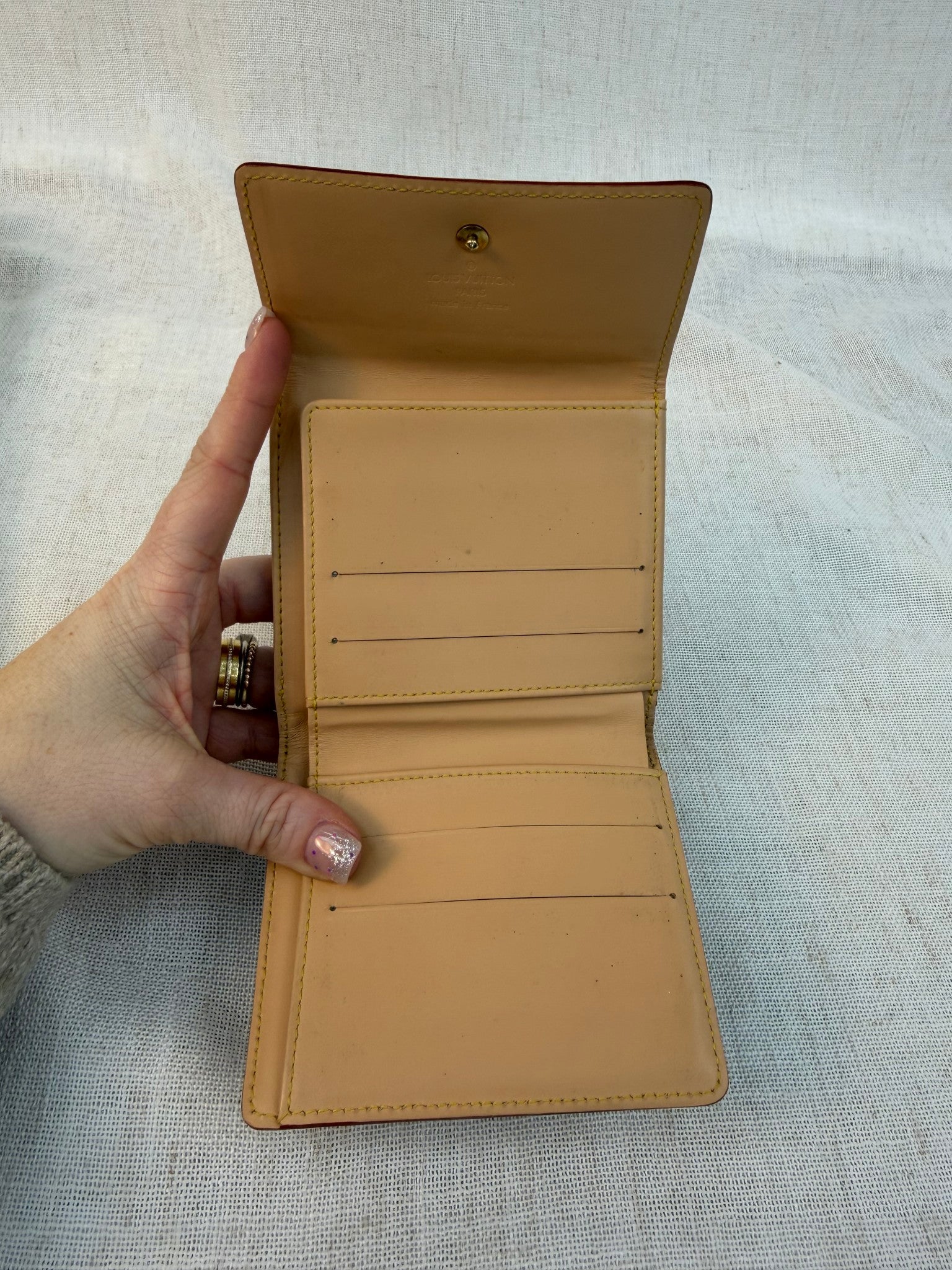 Louis Vuitton Black Multicolor Elise Compact Wallet