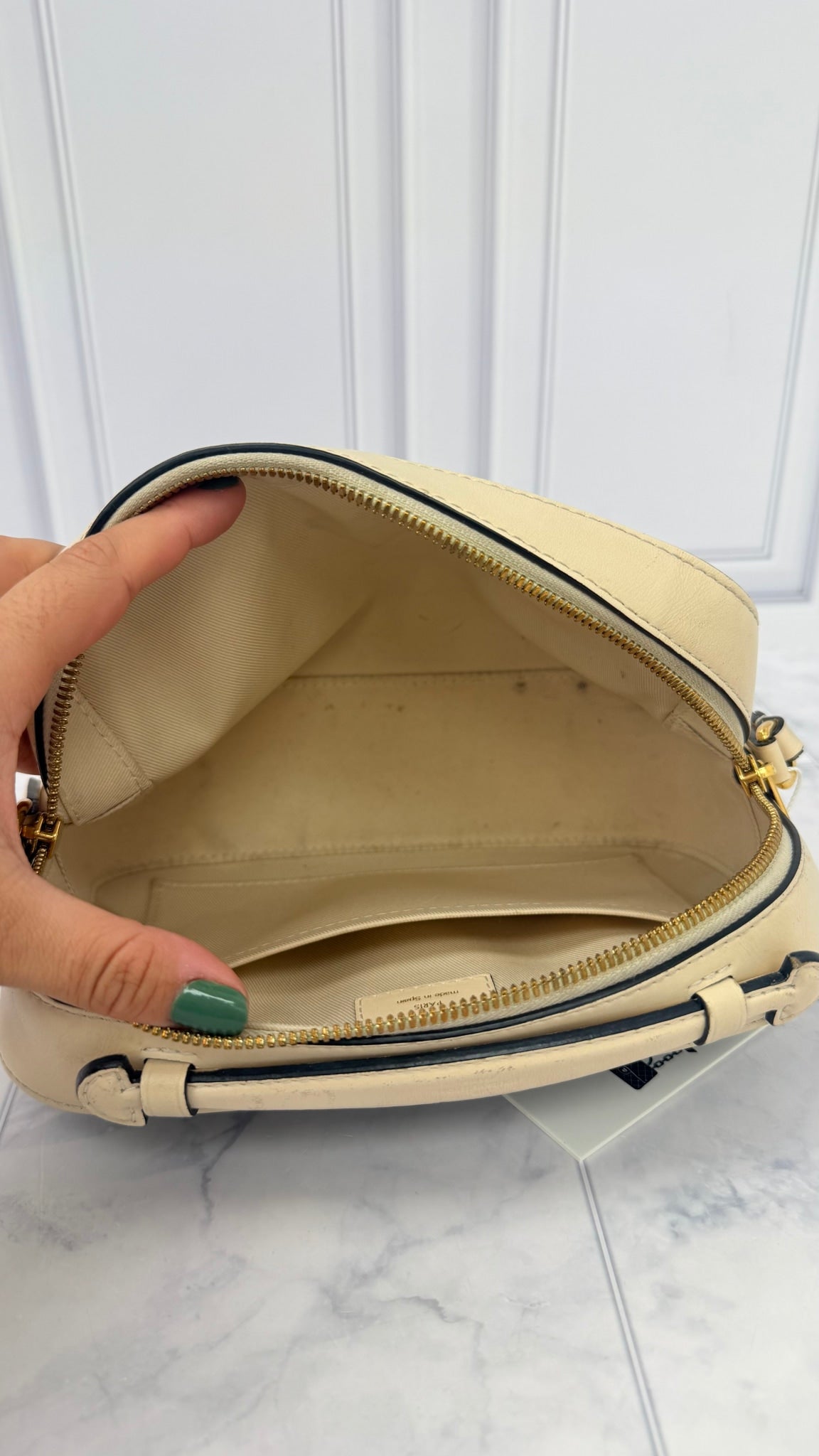 Louis Vuitton Monogram Cream Saintonge Crossbody Bag 