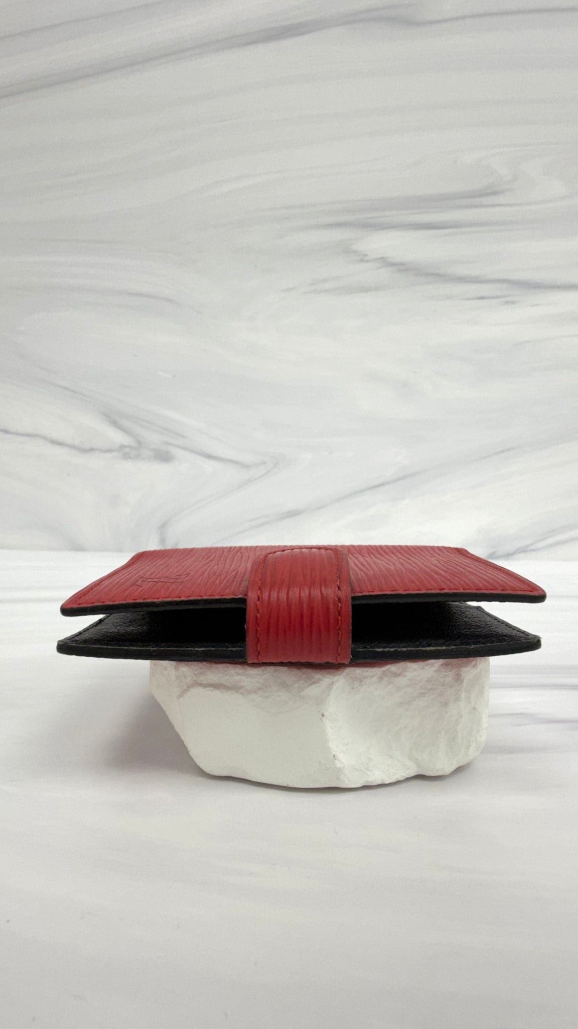 Louis Vuitton Red Epi Leather Mini Card Holder 