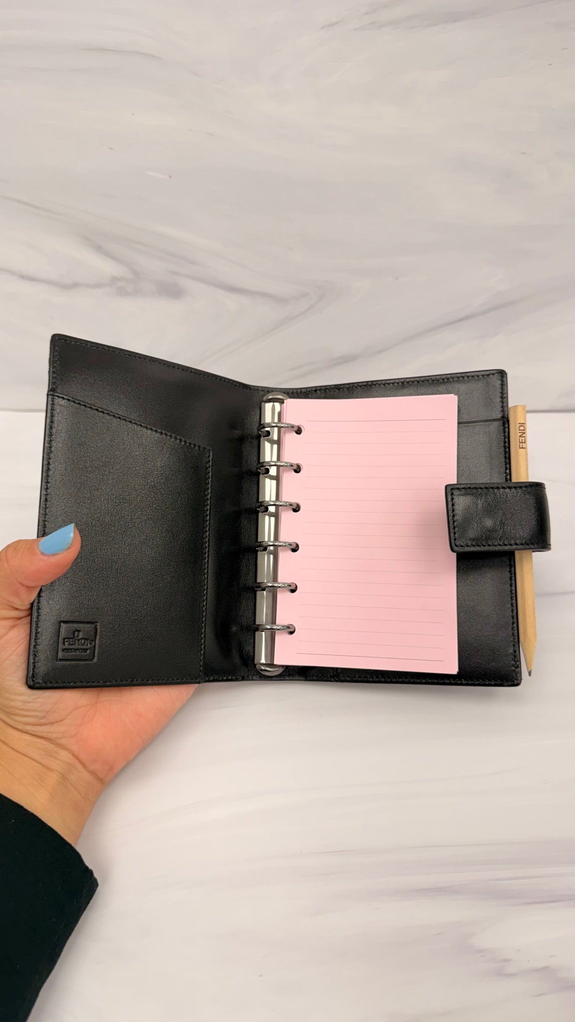 LIKE NEW - Fendi Brown Zucca Canvas Passport Agenda Cover 
