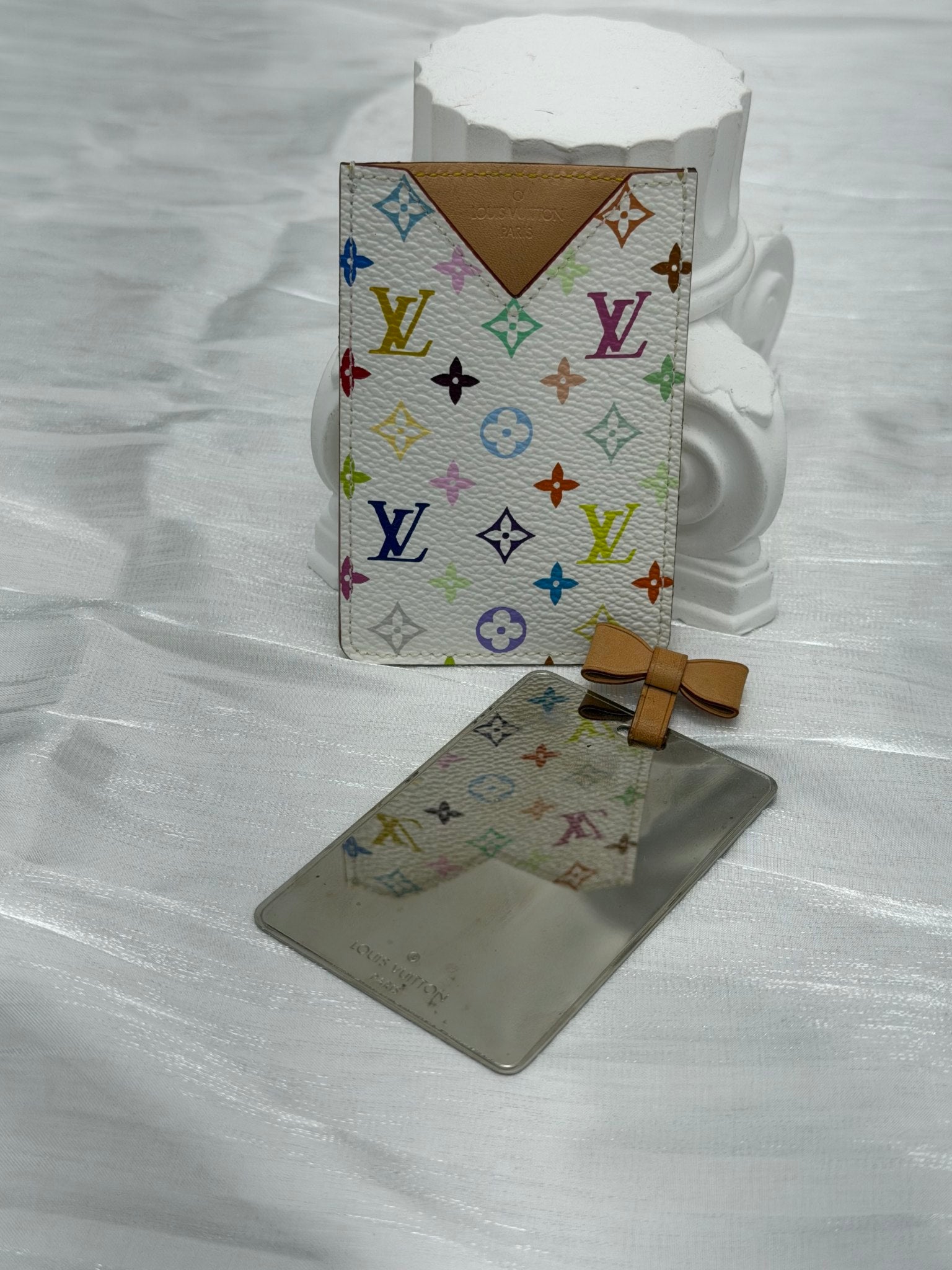 Louis Vuitton White Multicolor Monogram  Mirror & Case
