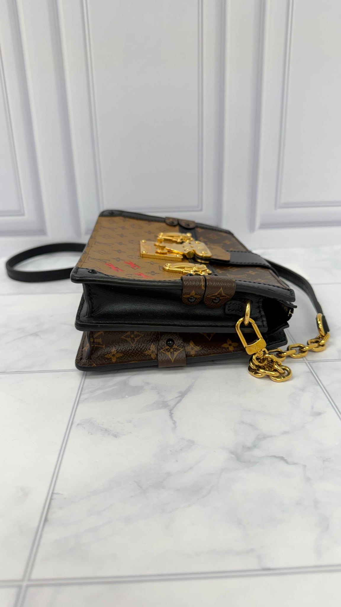Louis Vuitton Monogram Reverse Trunk Crossbody Bag 