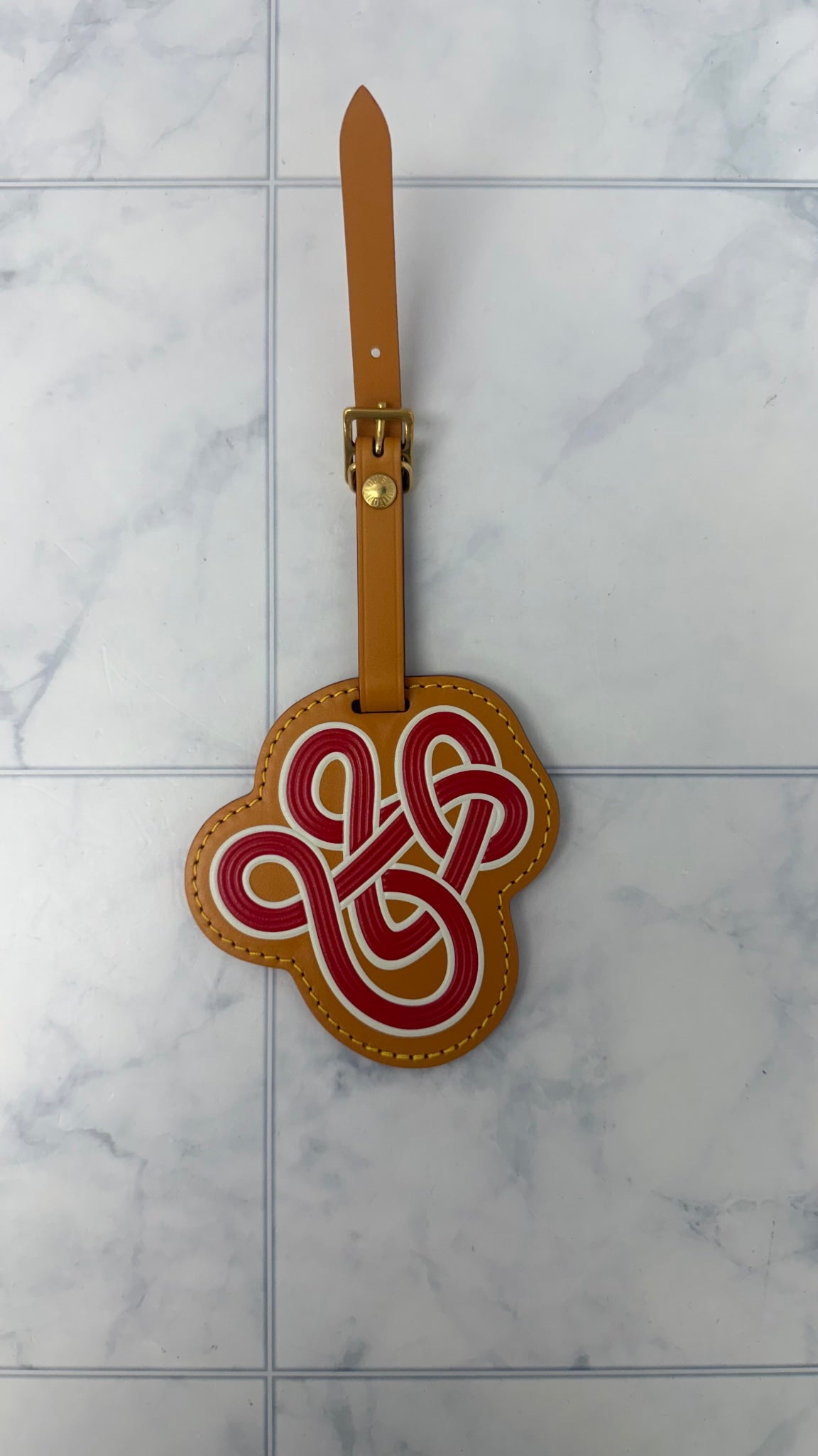 BRAND NEW - Louis Vuitton Vachetta Leather Luggage Tag