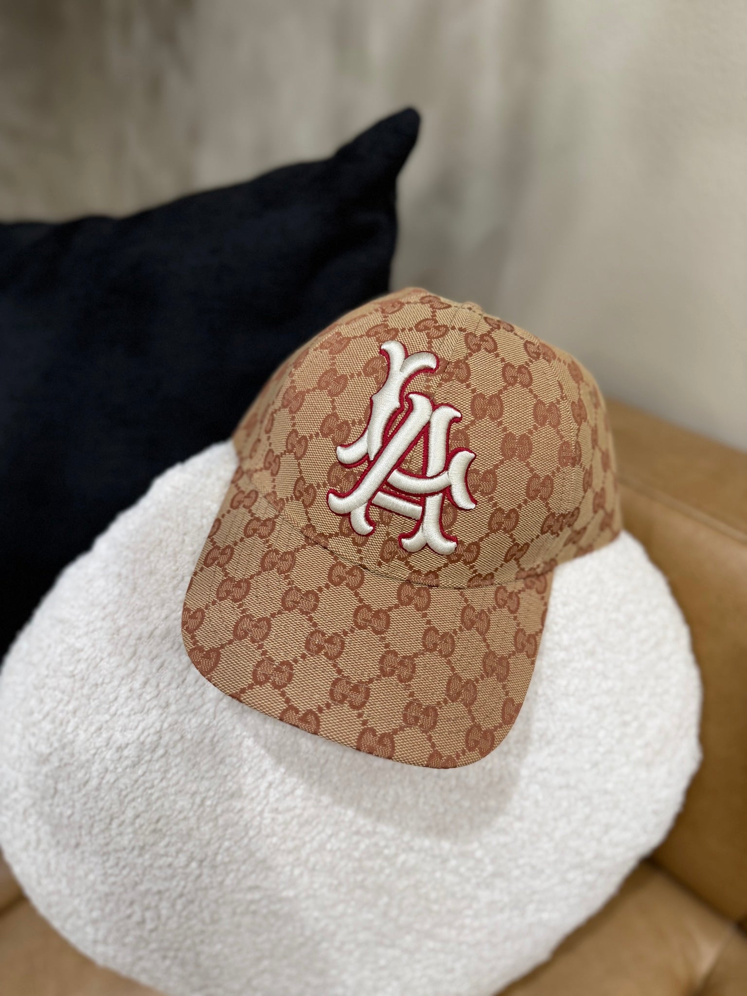 Gucci x LA Dodgers GG Canvas Baseball Cap