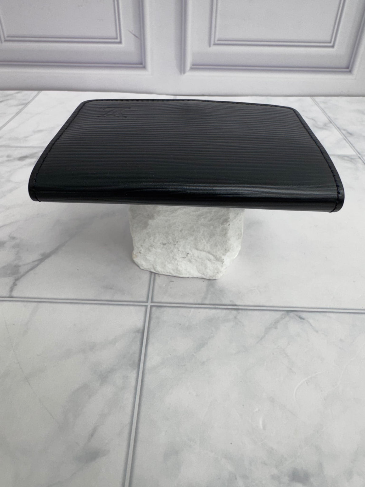 Louis Vuitton Black Epi Leather Card Case