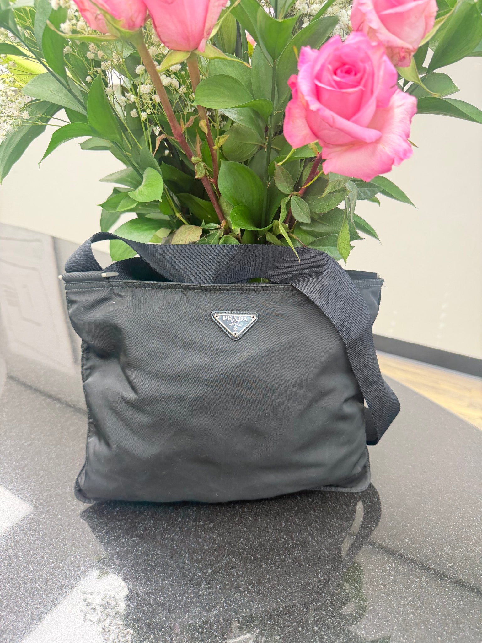 Prada Balck Nylon Crossbody