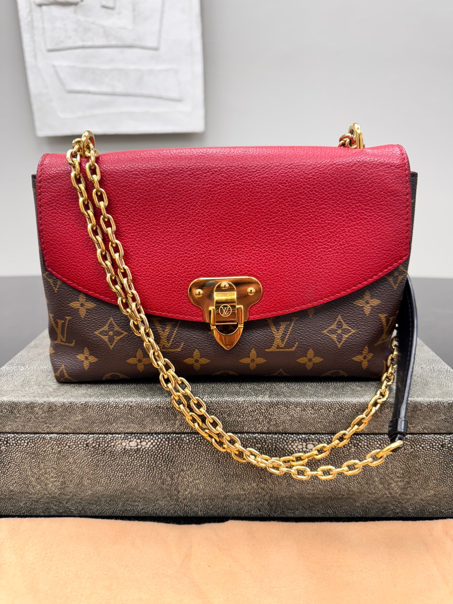 Louis Vuitton Monogram And Red Saint Placide 