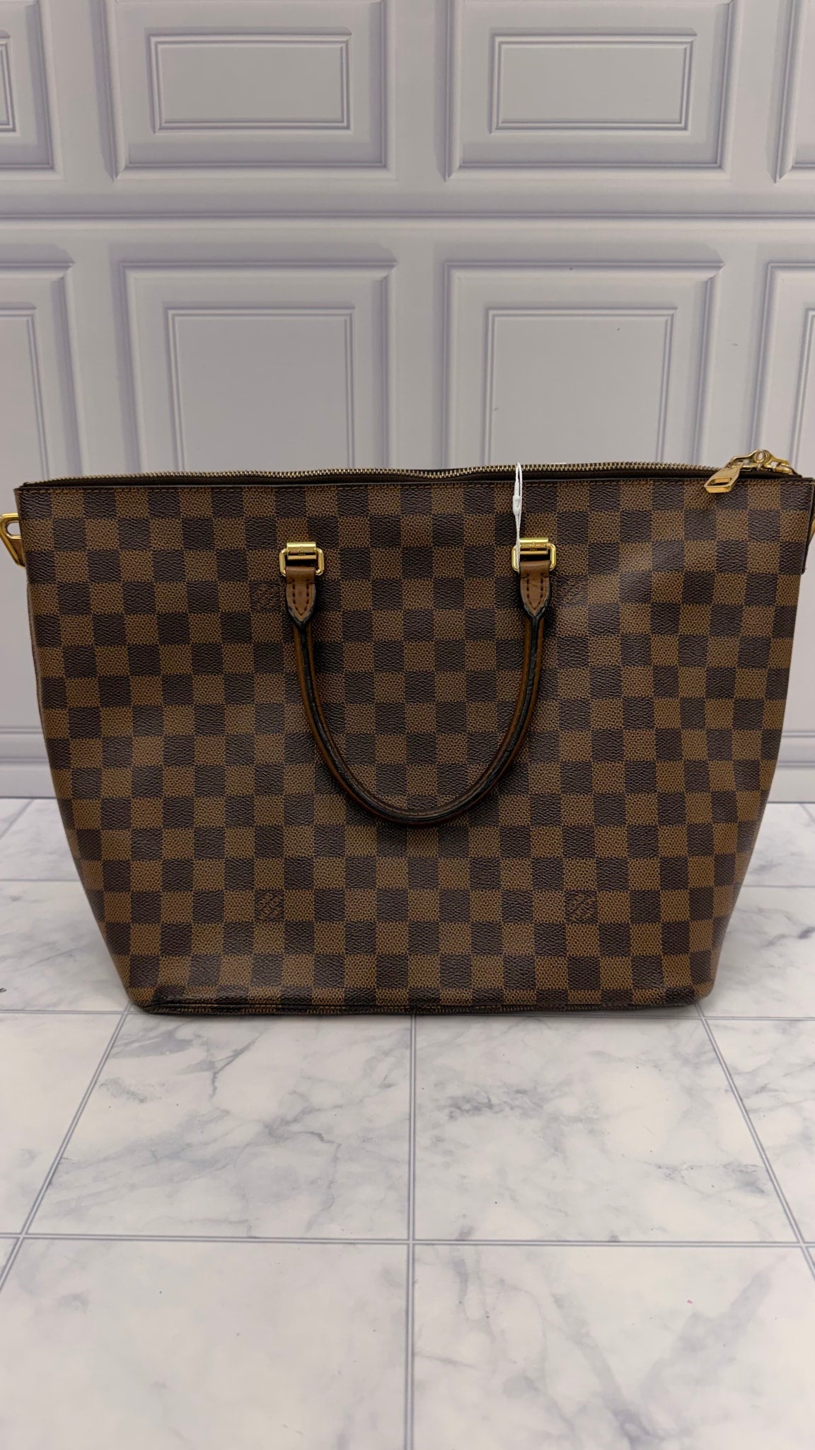 Louis Vuitton Damier Ebene Belmont Tote Bag