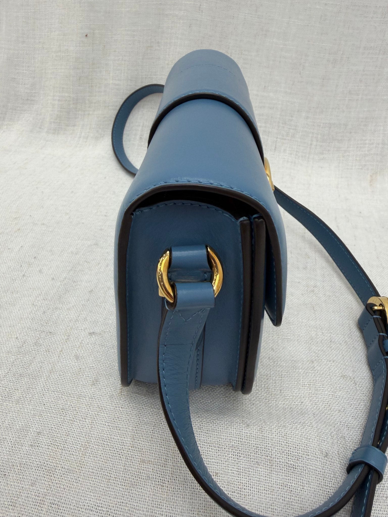 BRAND NEW- Louis Vuitton Blue Leather Pont 9 Crossbody Bag
