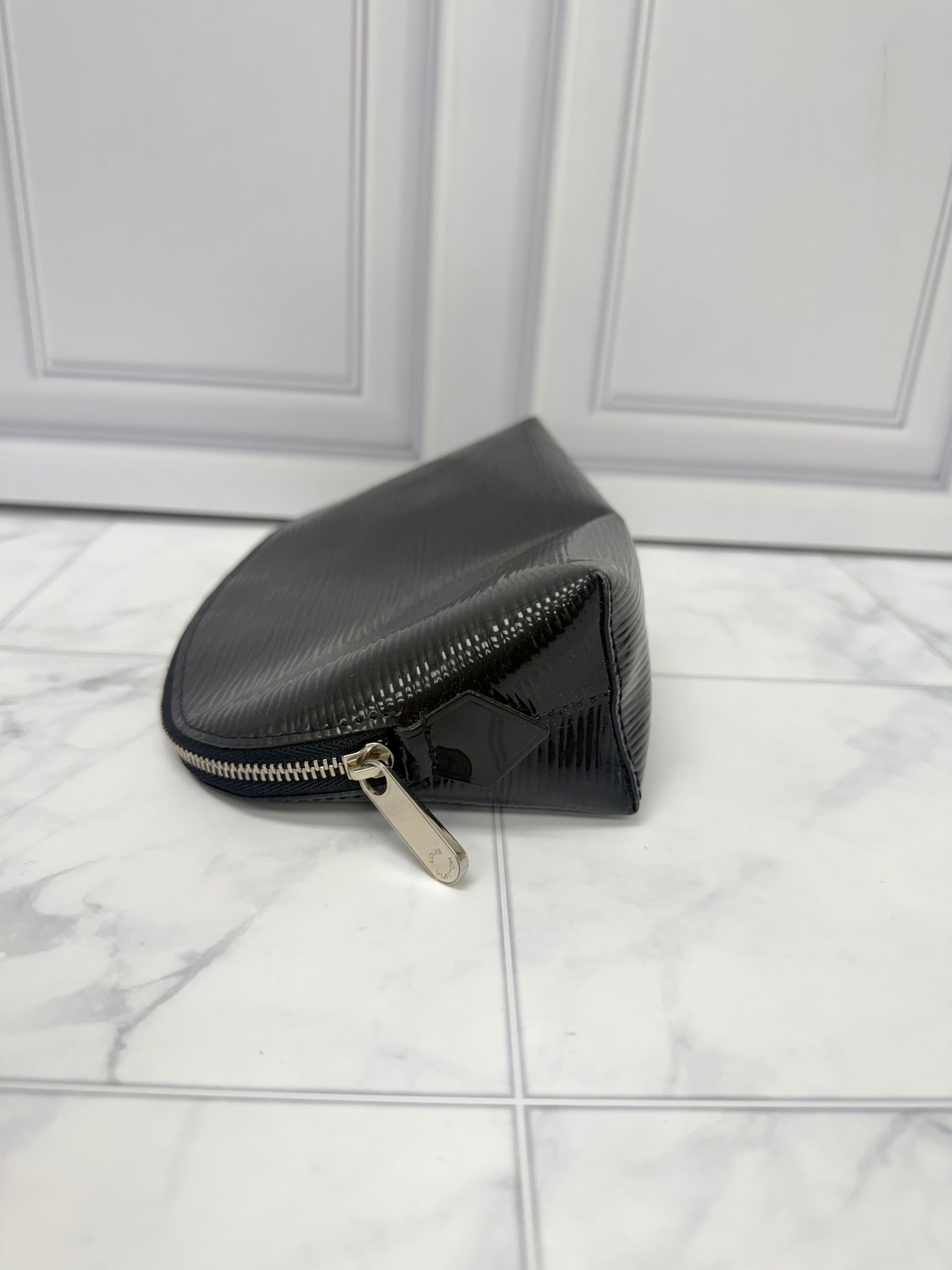 Louis Vuitton Black Epi Leather Cosmetic Pouch