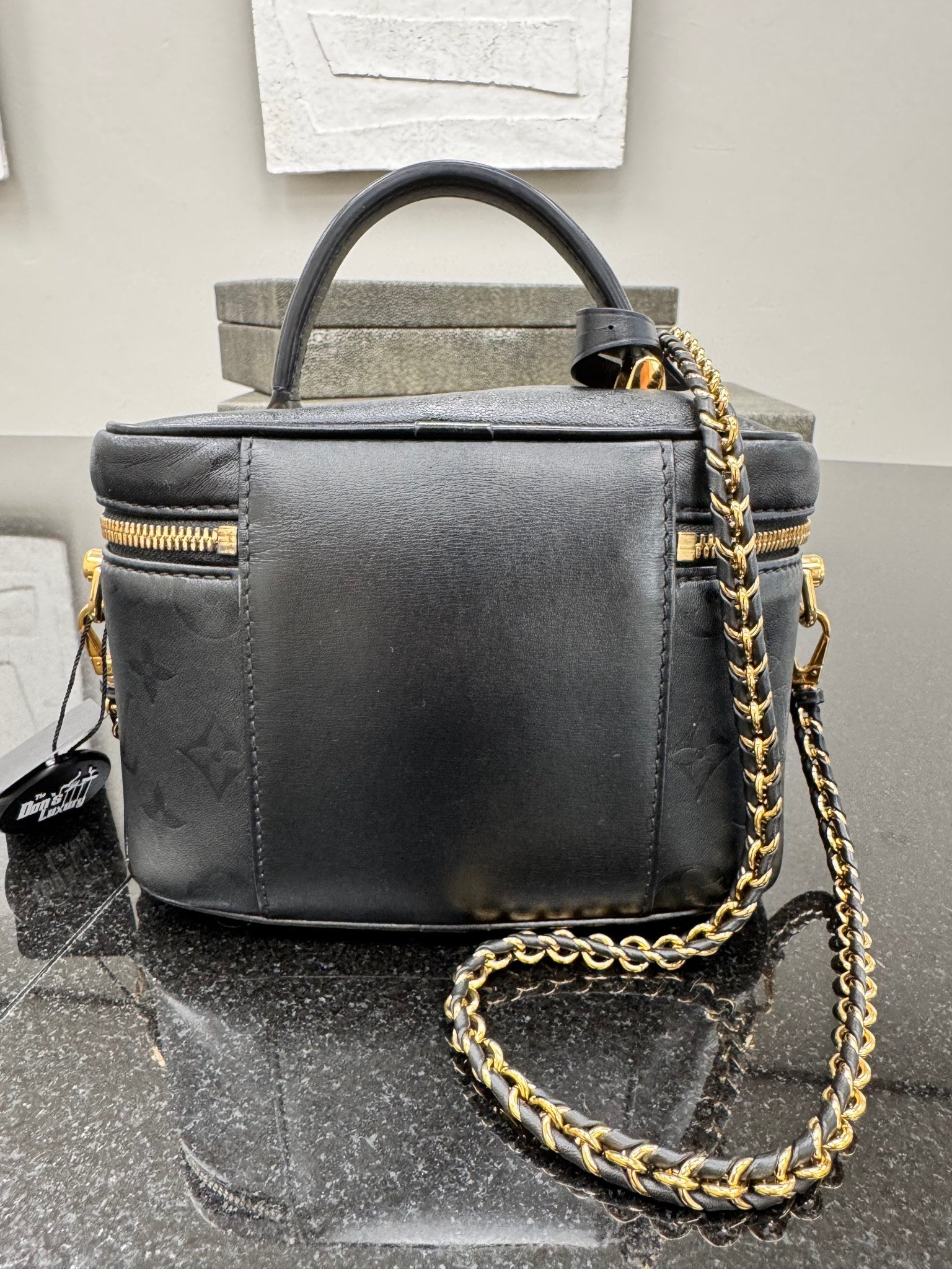 Louis Vuitton Black Monogram PM Vanity Bag