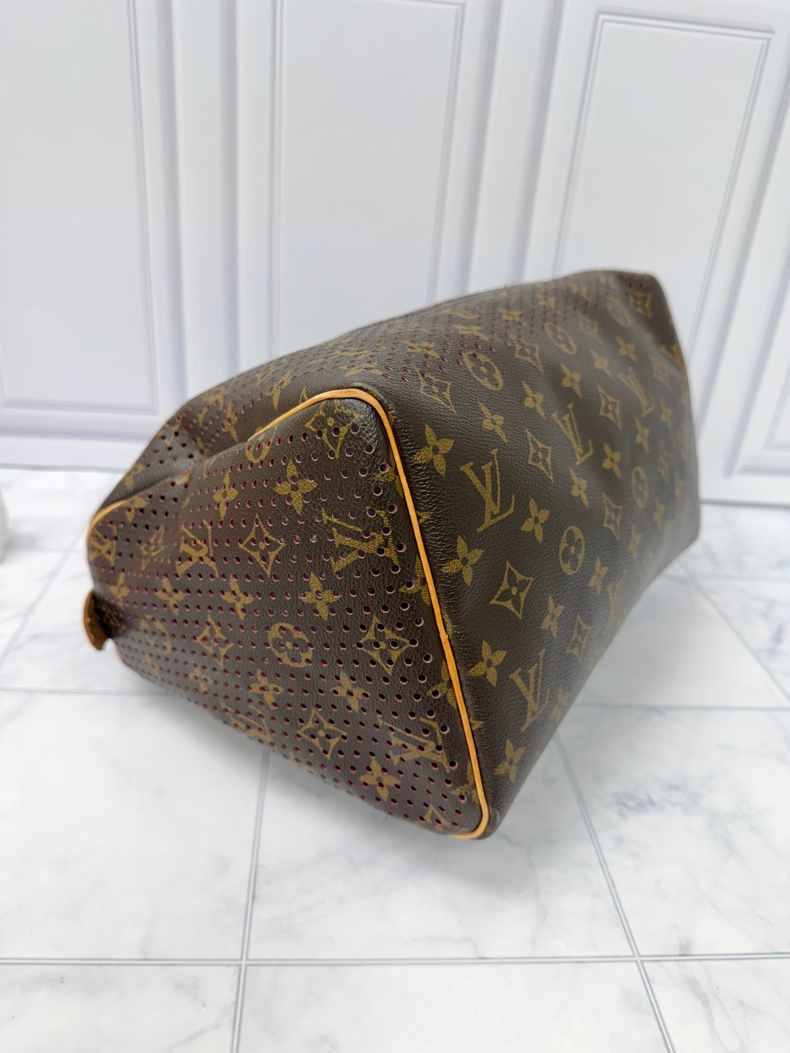 Louis Vuitton Monogram Fuchsia Perforated Speedy 30