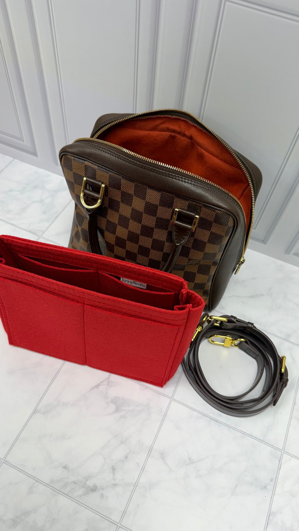Louis Vuitton Damier Ebene Brera Handbag