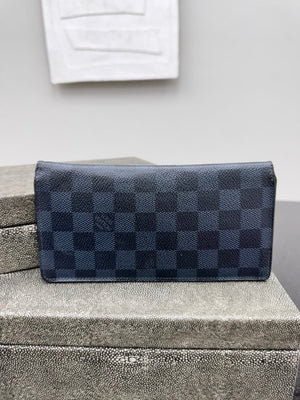 Louis Vuitton Damier Cobalt Brazza Long Wallet