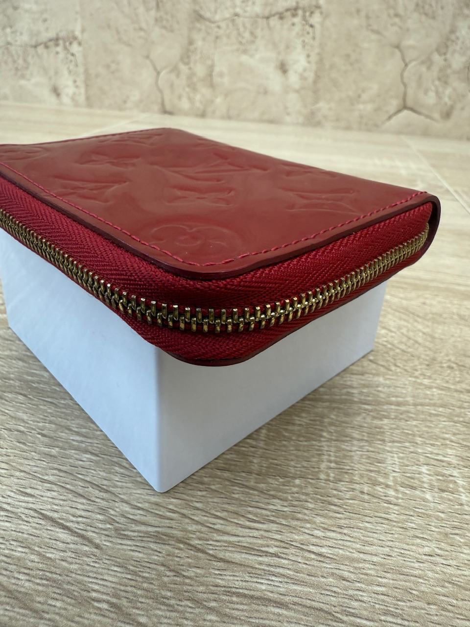 Louis Vuitton Red Venis Compact Wallet 