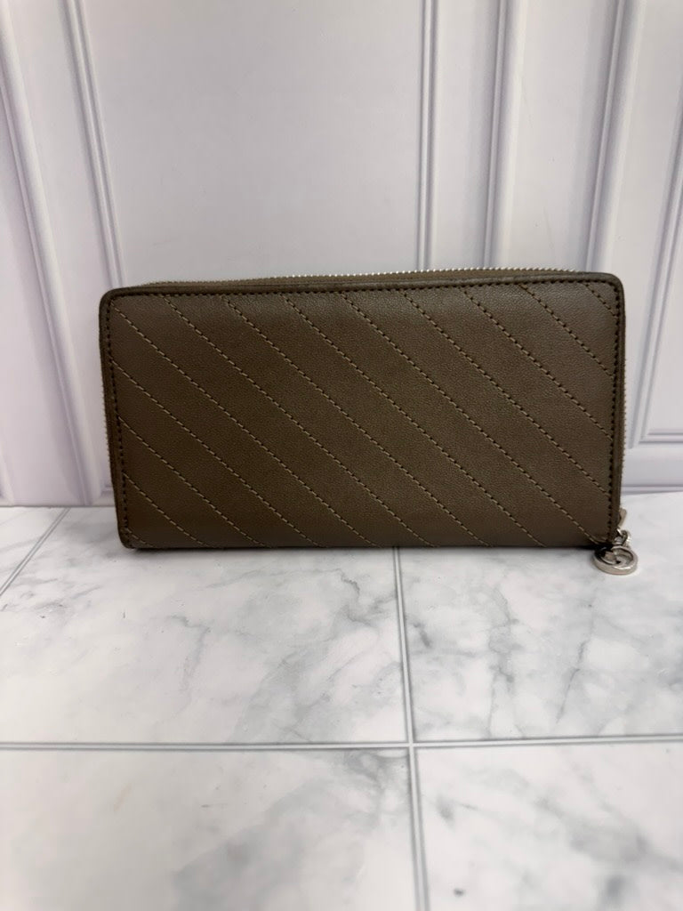 Gucci Brown Quilted Leather Blondie Interlocking G Zippy Wallet