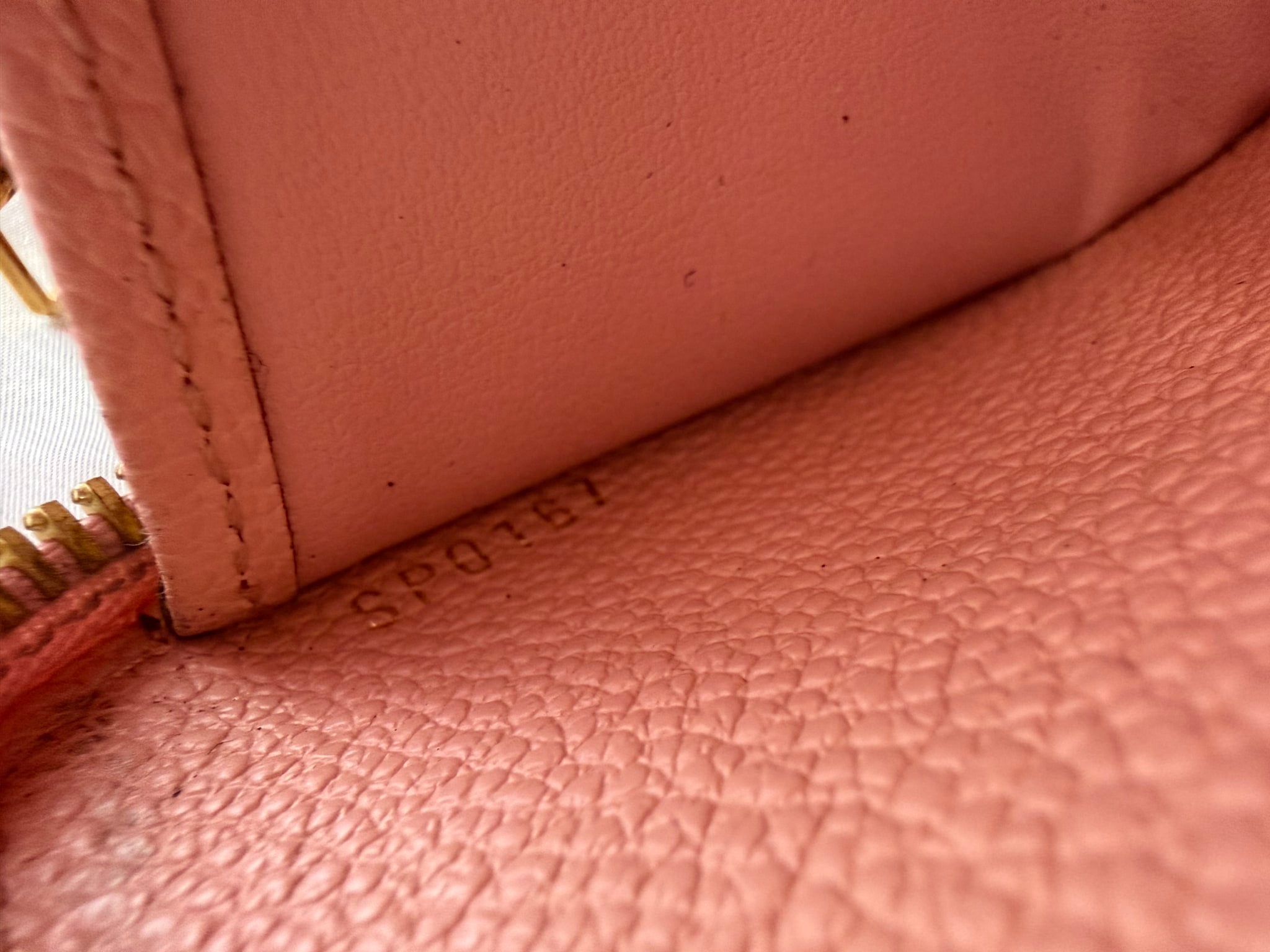 Louis Vuitton Pink Monogram Empreinte Zippy Wallet