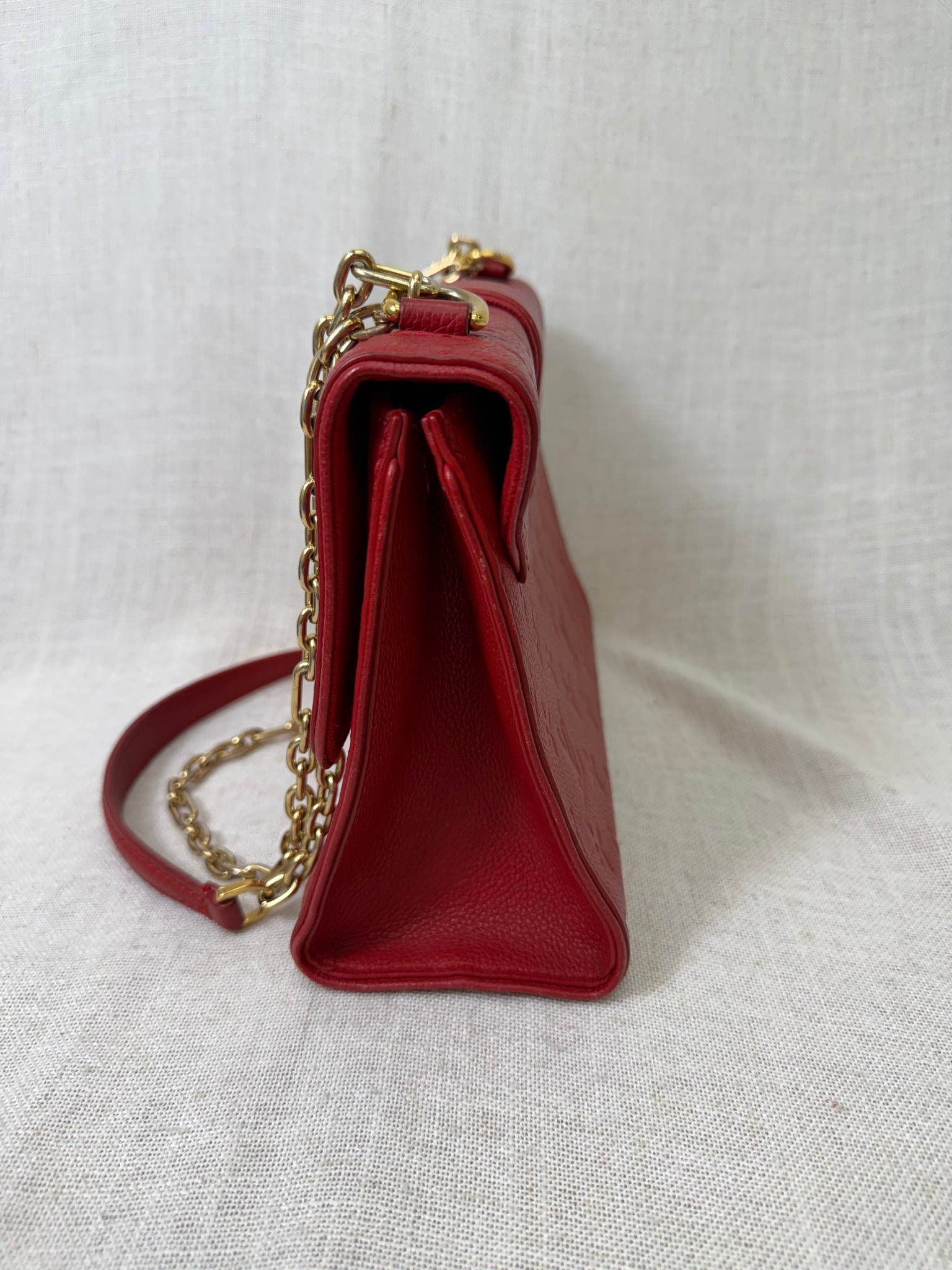 Louis Vuitton Red Empreinte Leather Saint Sulpice BB Bag