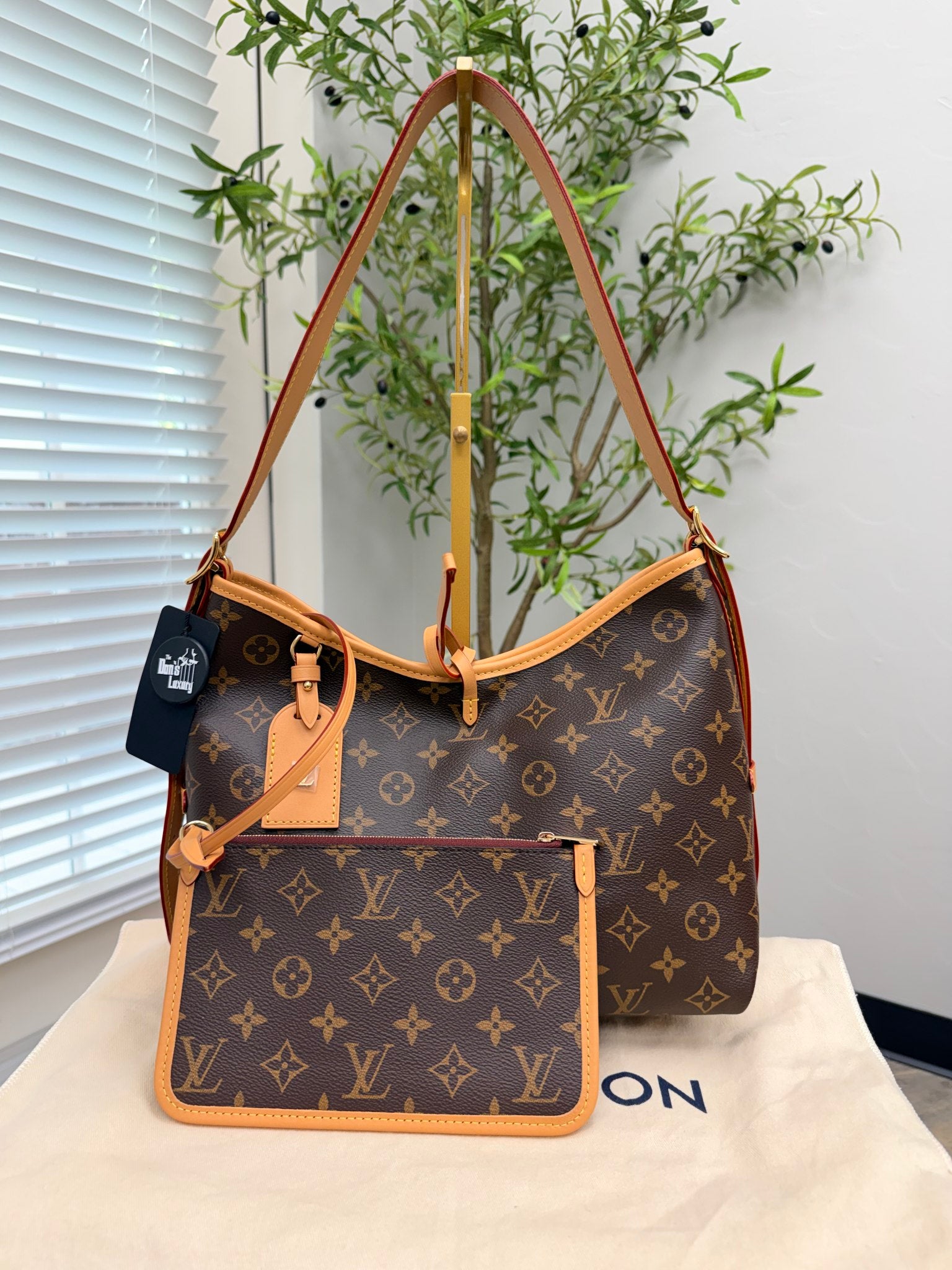 BRAND NEW - Louis Vuitton Monogram Carry All PM Shoulder Bag 