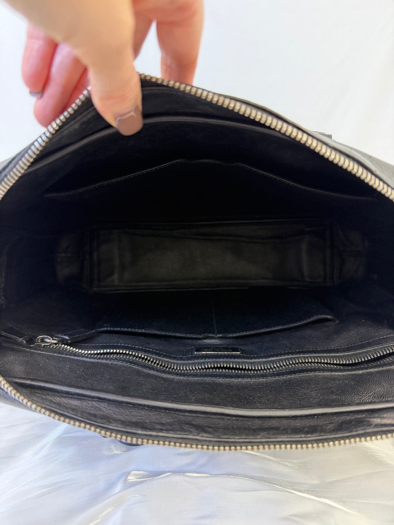 Prada Black Saffiano Leather Briefcase