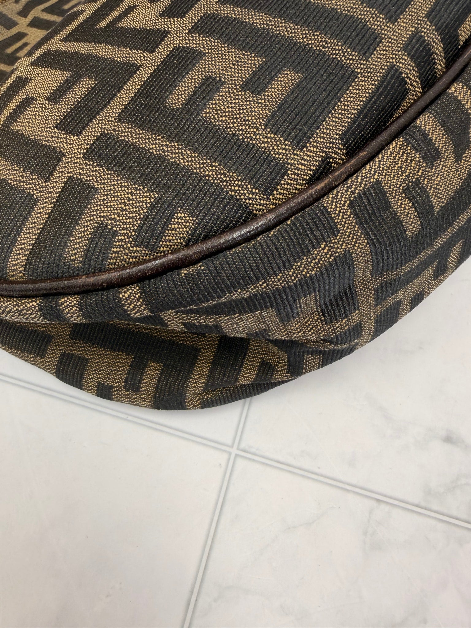 Fendi Brown Zucca Canvas Shoulder Bag