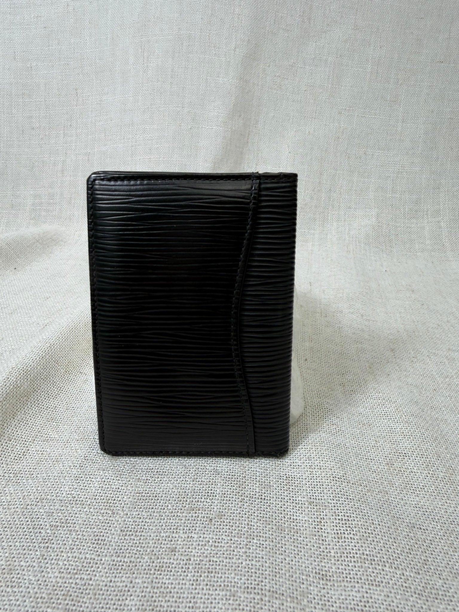 Louis Vuitton Black Epi Leather Card Case 