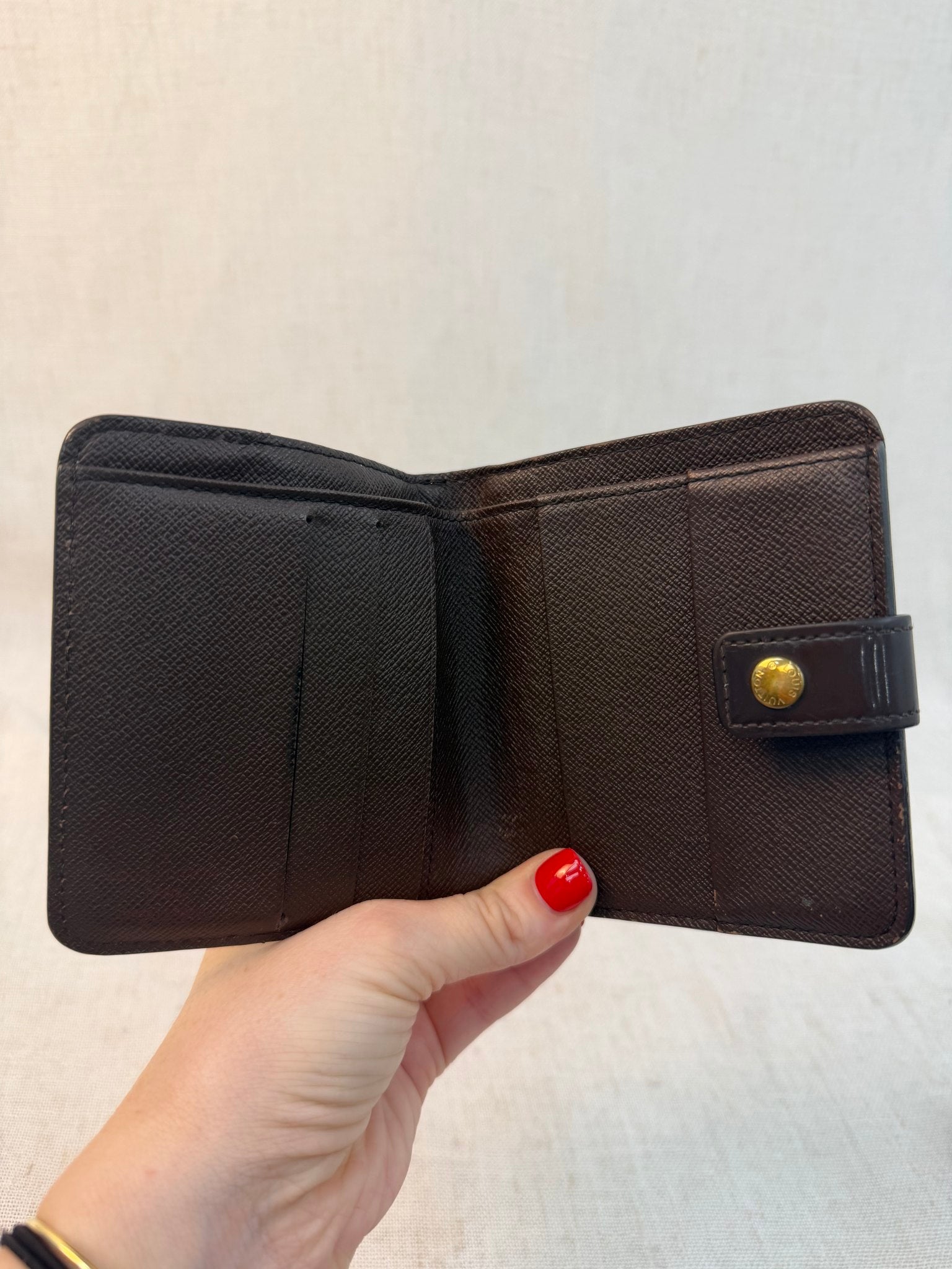 Louis Vuitton Damier Ebene Zip Compact Wallet