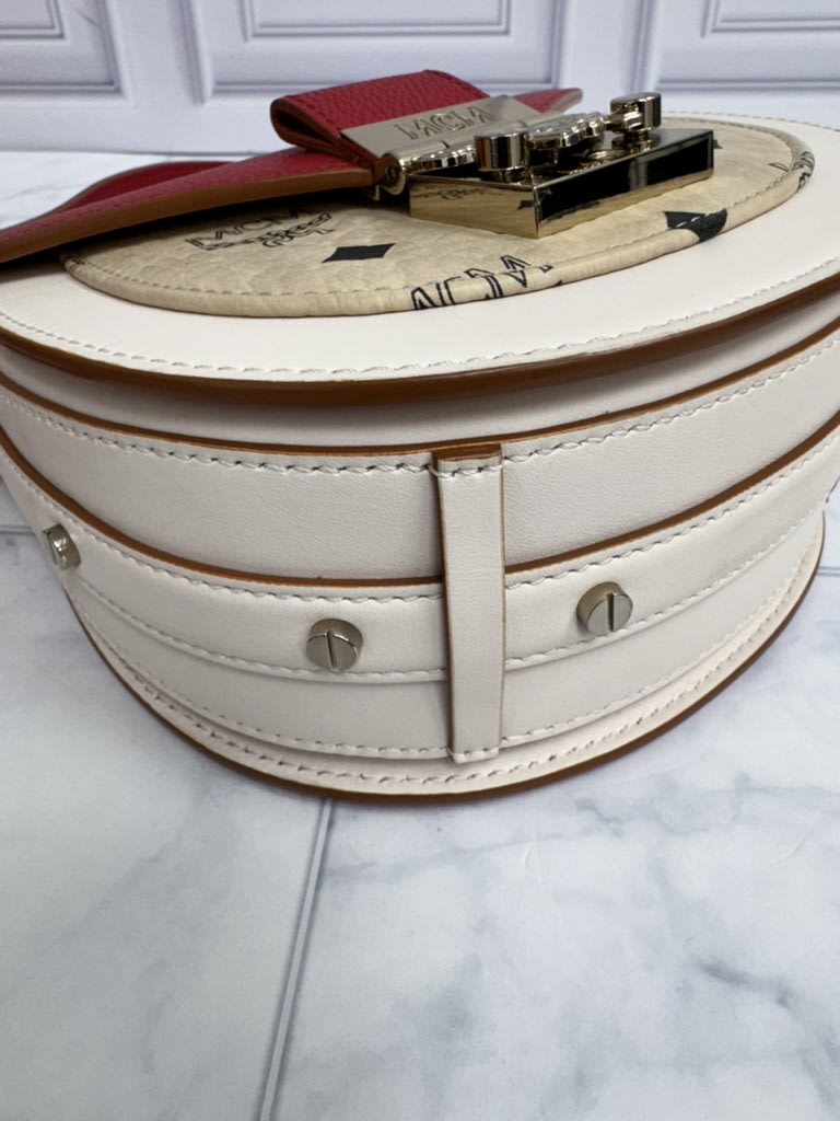MCM Tricolor Visetos Grained Leather Patricia Crossbody Bag
