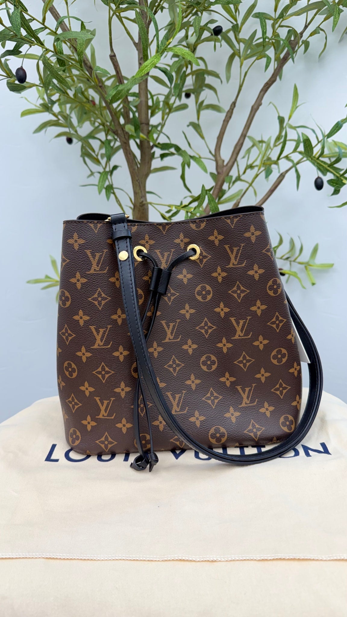 LIKE NEW - Louis Vuitton Monogram NeoNoe MM Bucket Shoulder Bag 
