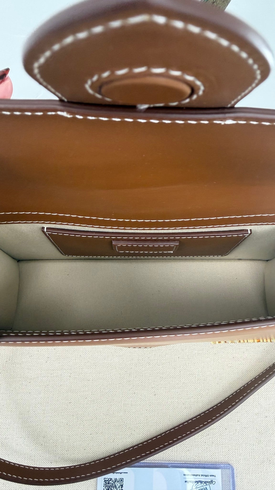 BRAND NEW - Jacquemus Light Brown Leather Le Grand Bambino 2Way Handbag