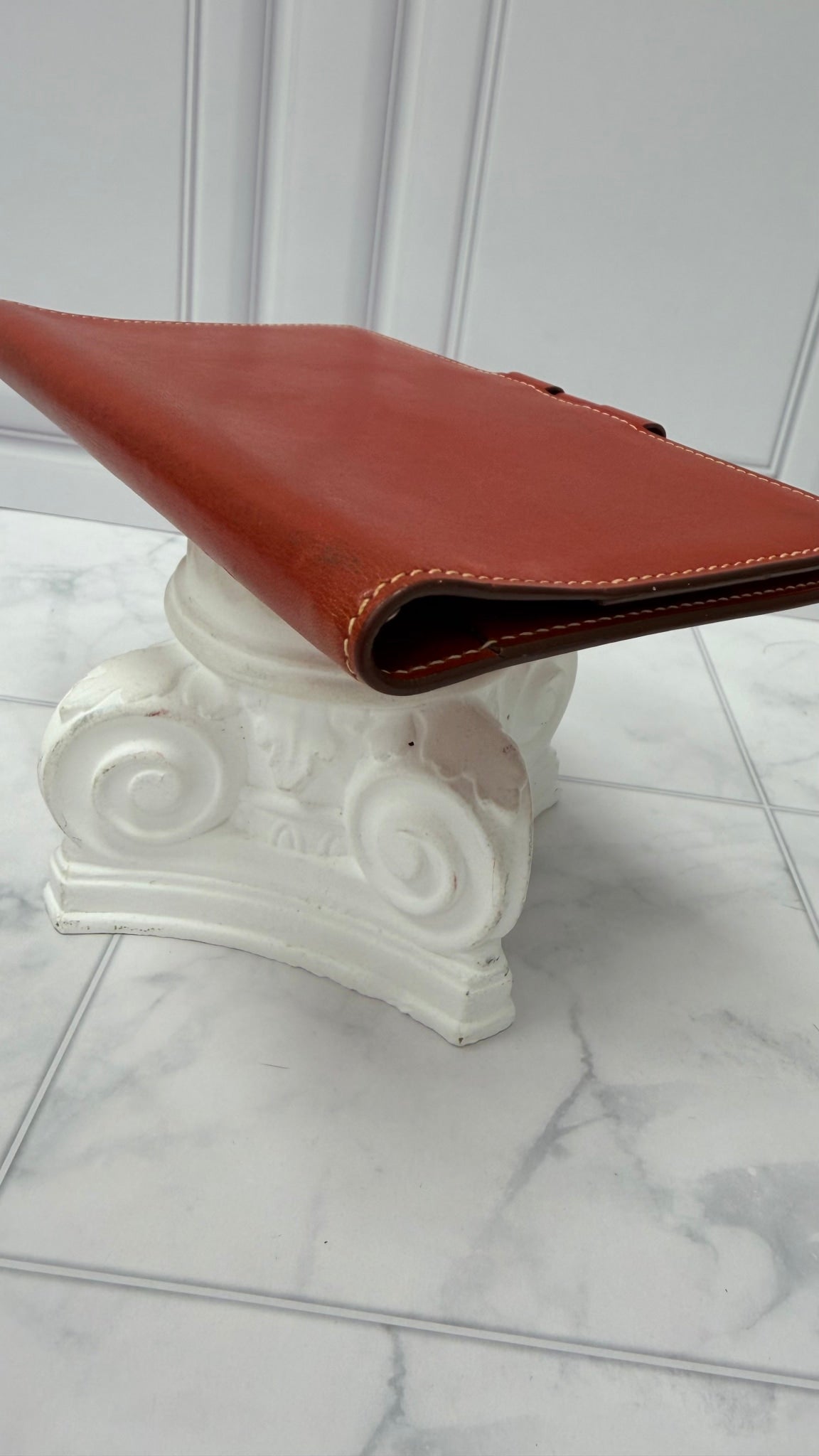 Hermes Cognac Leather Passport Agenda