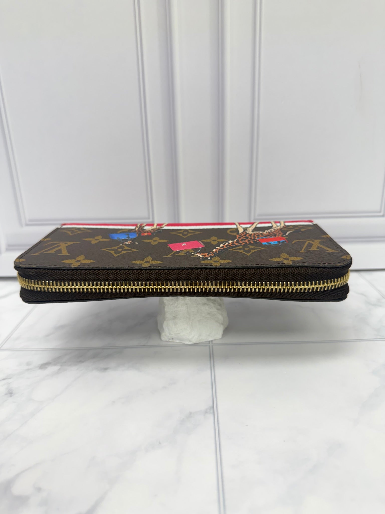 Louis Vuitton Monogram Christmas Animation Zippy Wallet