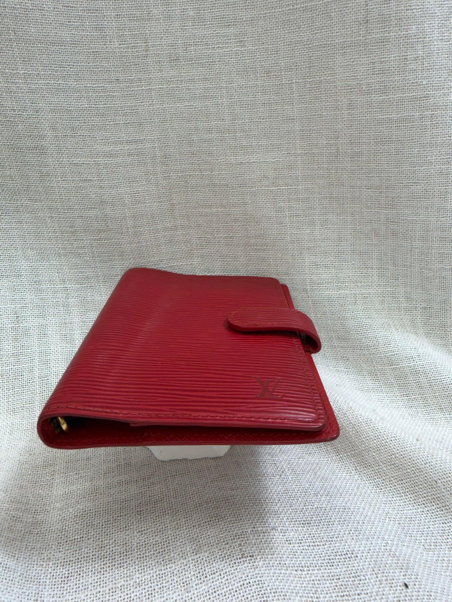 Louis Vuitton Red Epi Leather Passport Agenda Cover 