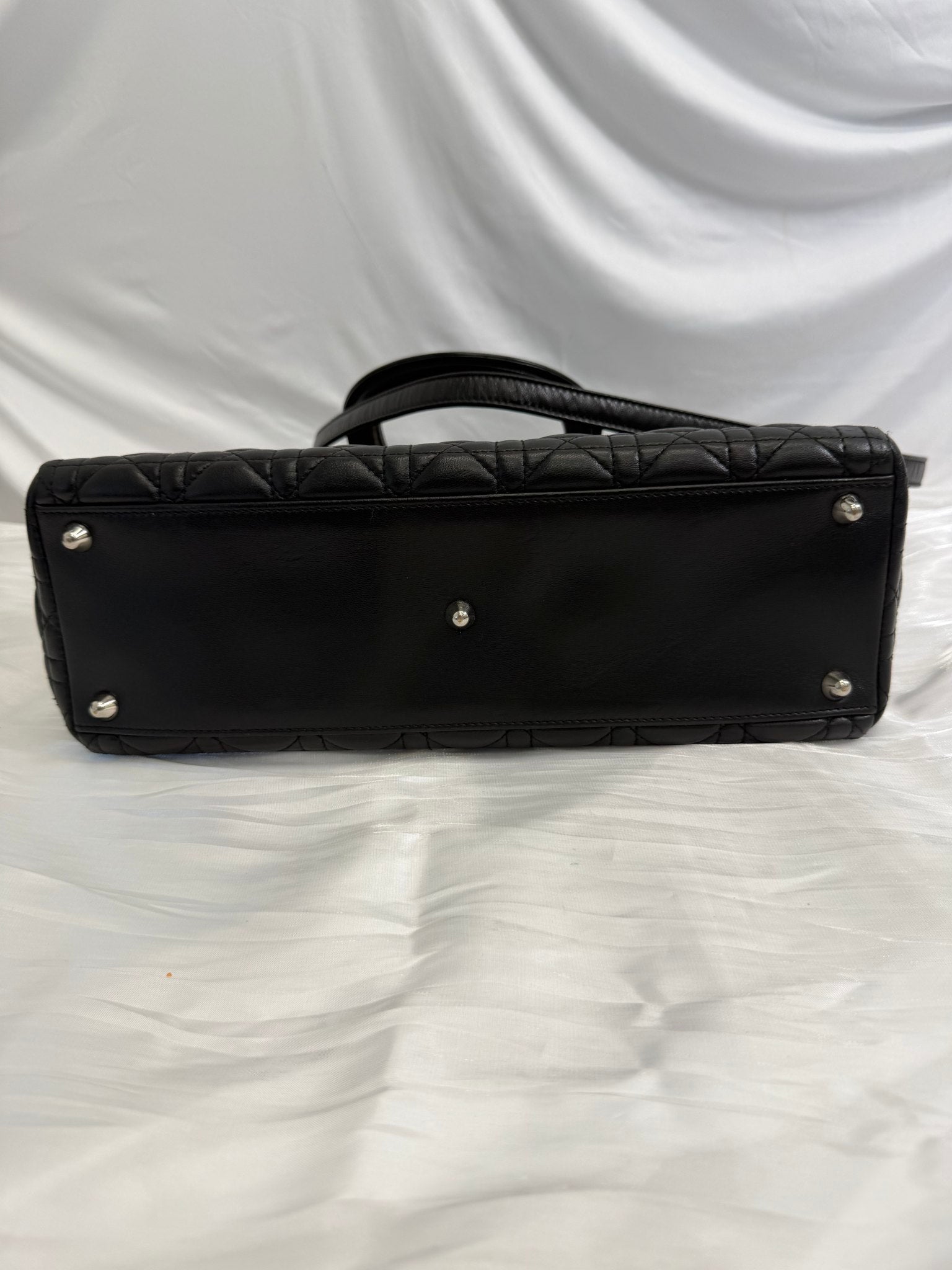 Christian Dior Black Cannage Lambskin Large Lady Dior