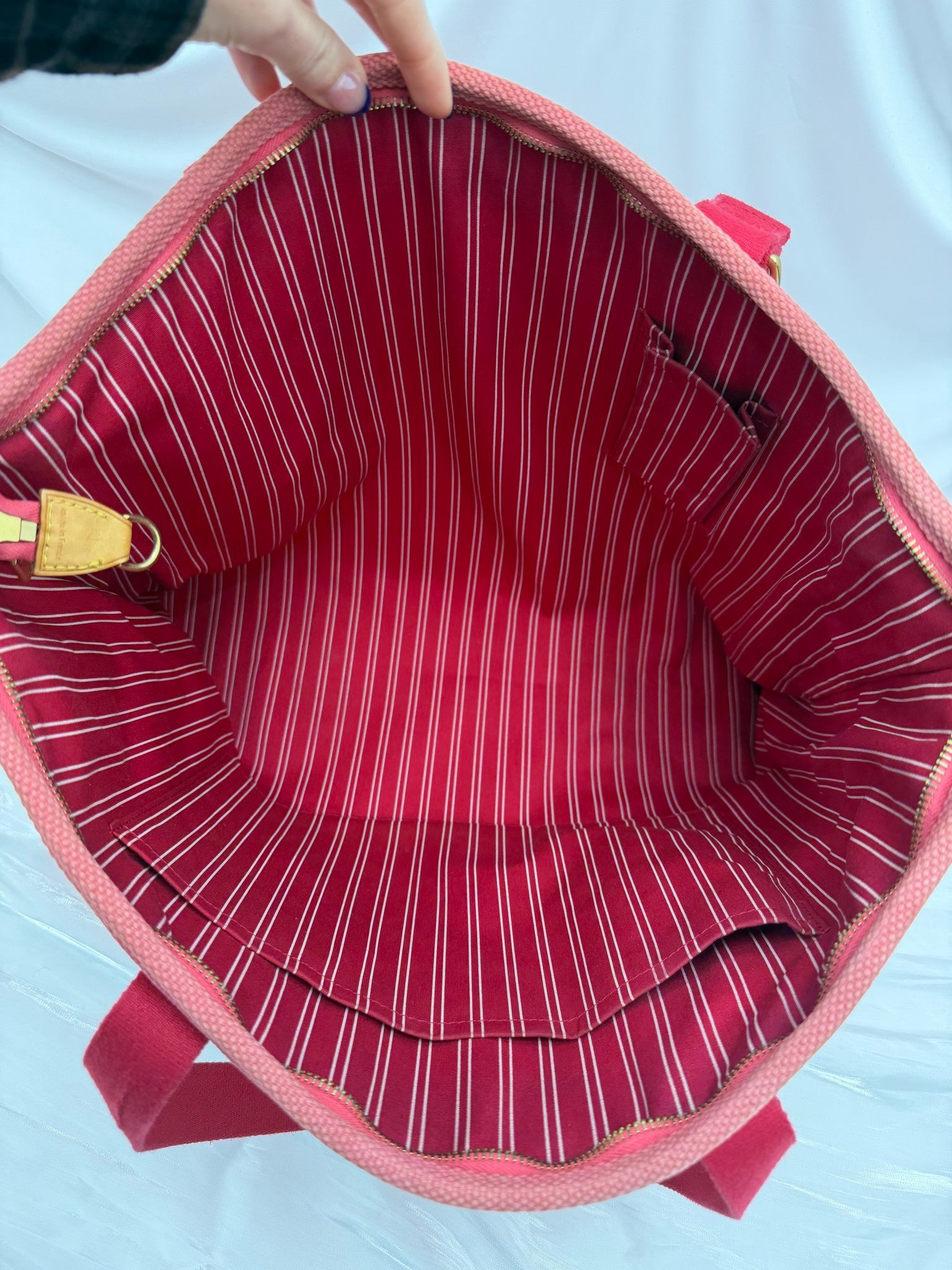 Louis Vuitton Pink Canvas Antigua Cabas GM Tote