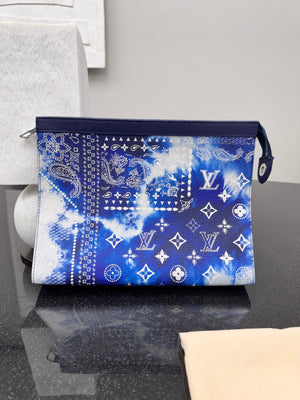 Louis Vuitton Blue Monogram Bandana Pochette MM