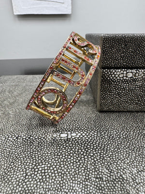 Louis Vuitton Gold And Multi Color Bangle