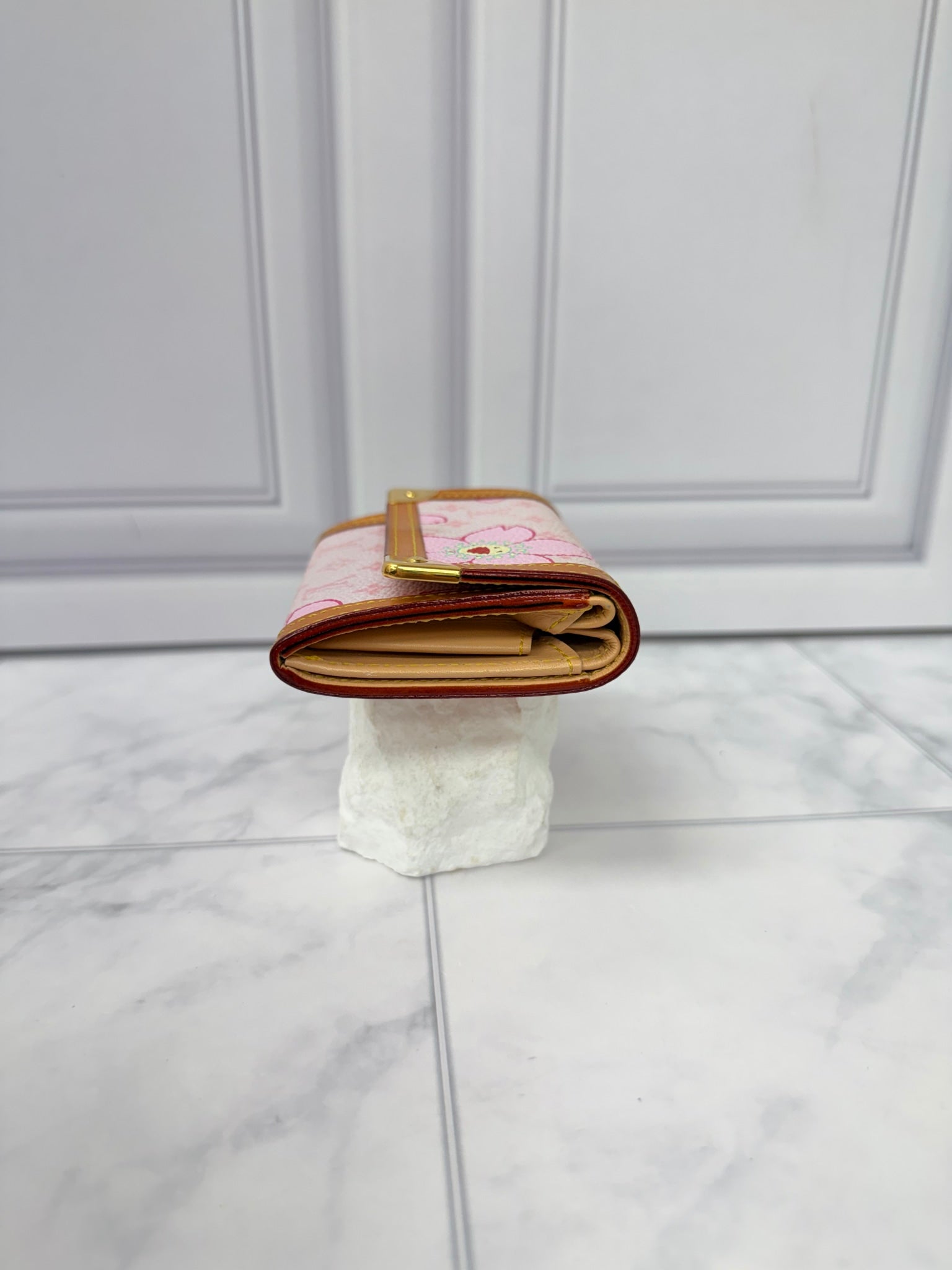 Louis Vuitton Monogram Pink Cherry Blossom Coin Purse 