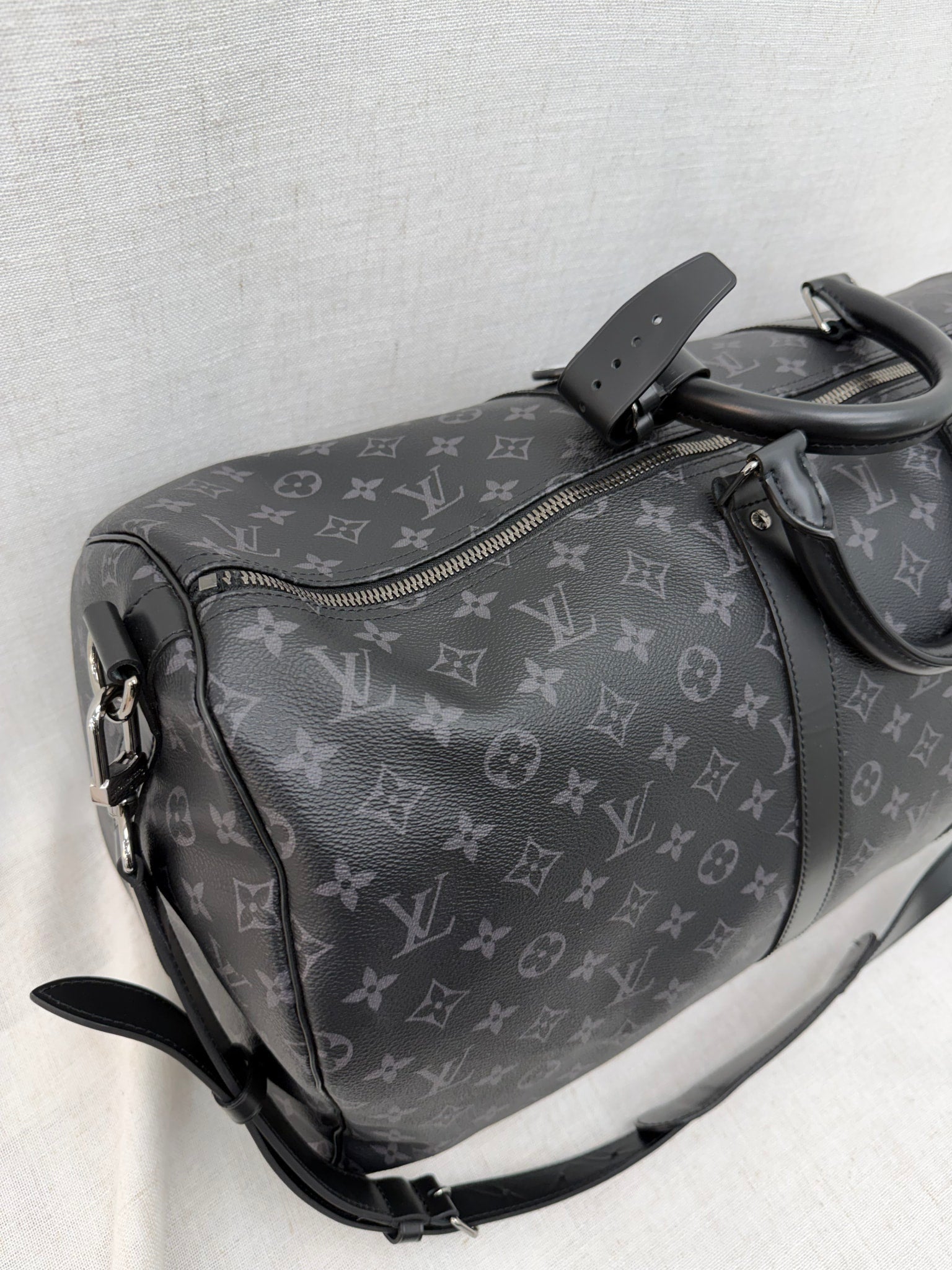Louis Vuitton Monogram Eclipse  Keepall 55 Bandouliere