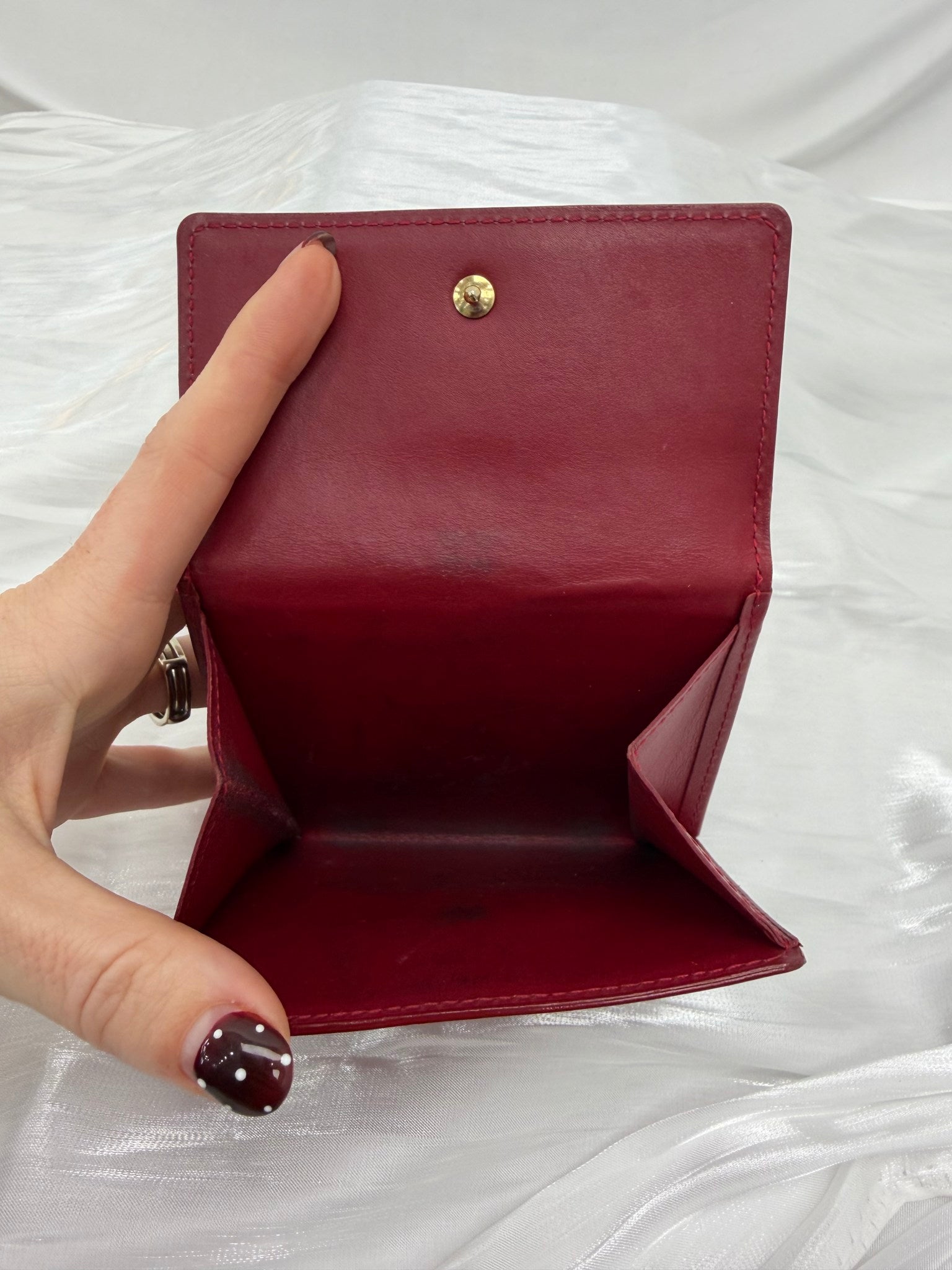 Louis Vuitton Red Vernis Elise Wallet