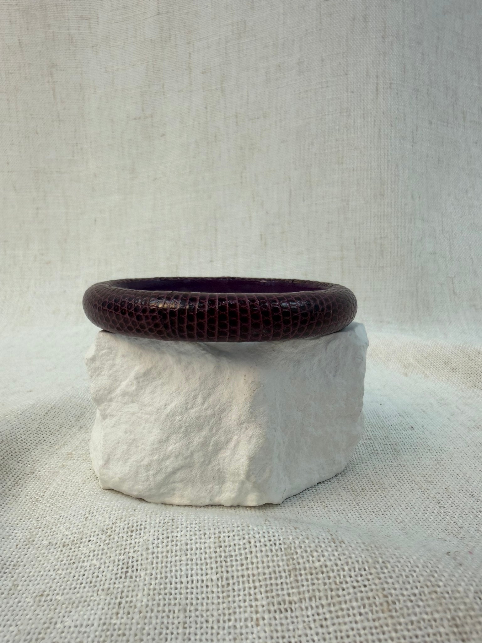 Bottega Venetta Purple Python Bangle