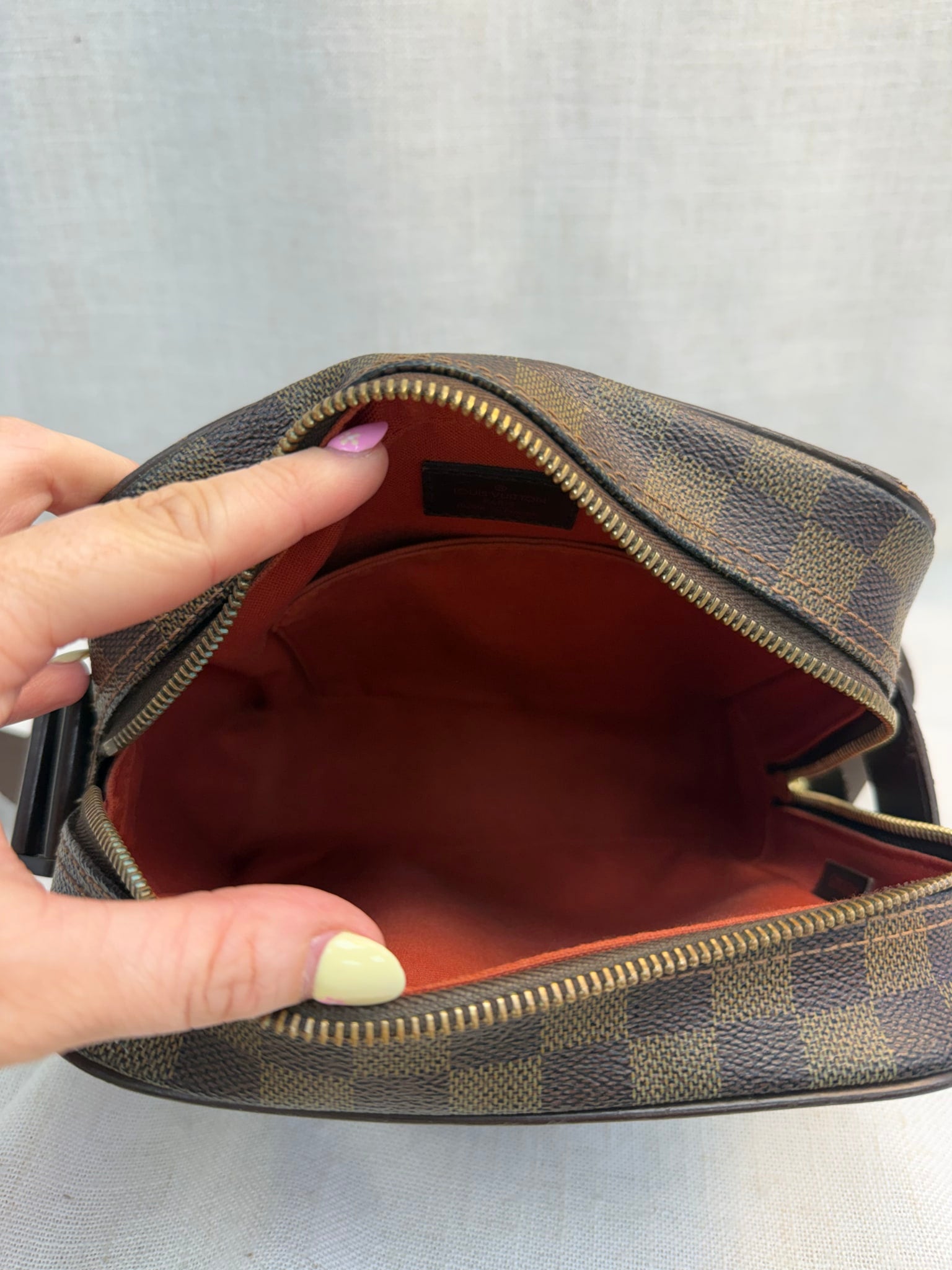 Louis Vuitton Damier Ebene Olva PM Messenger Bag