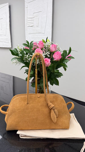BRAND NEW - Jacquemus Camel Suede Leather Le Turismo Shoulder Bag