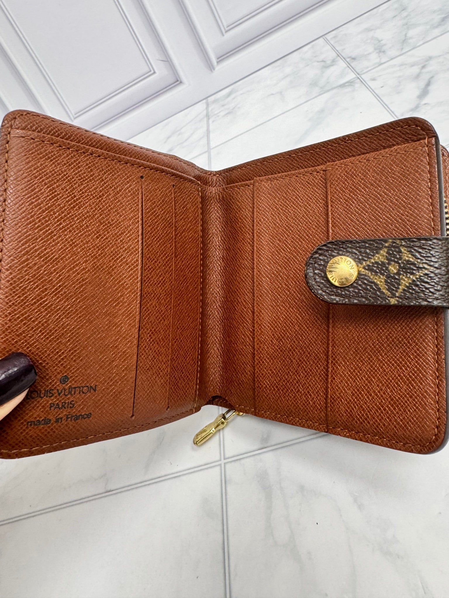 Louis Vuitton Monogram Compact Zippy Wallet