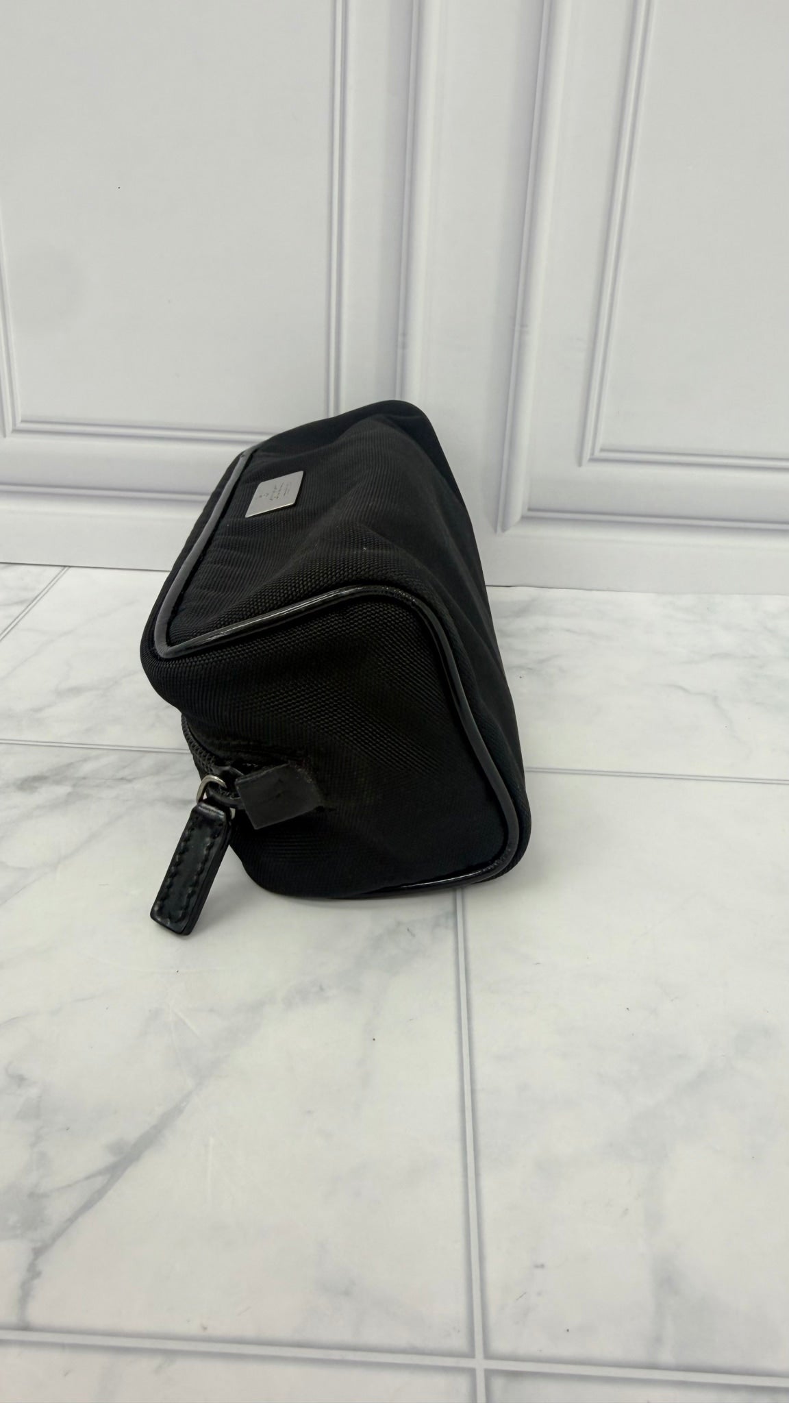 LIKE NEW -  Gucci Black Canvas Pouch 