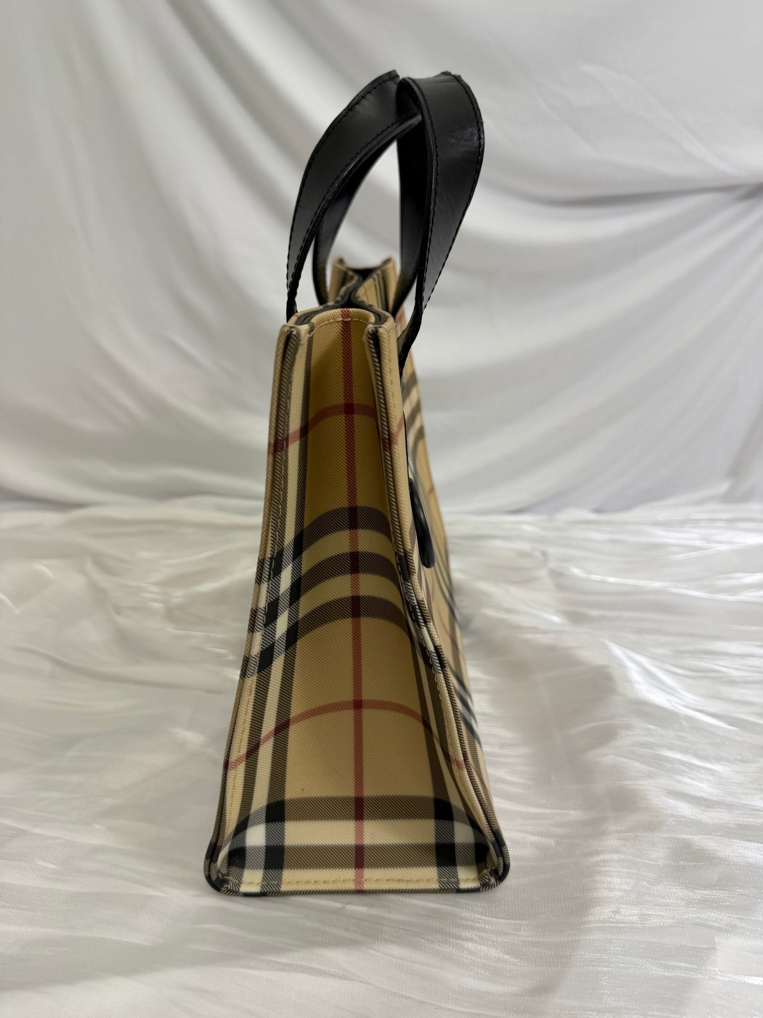 Burberry Beige Nova Check Tote Bag