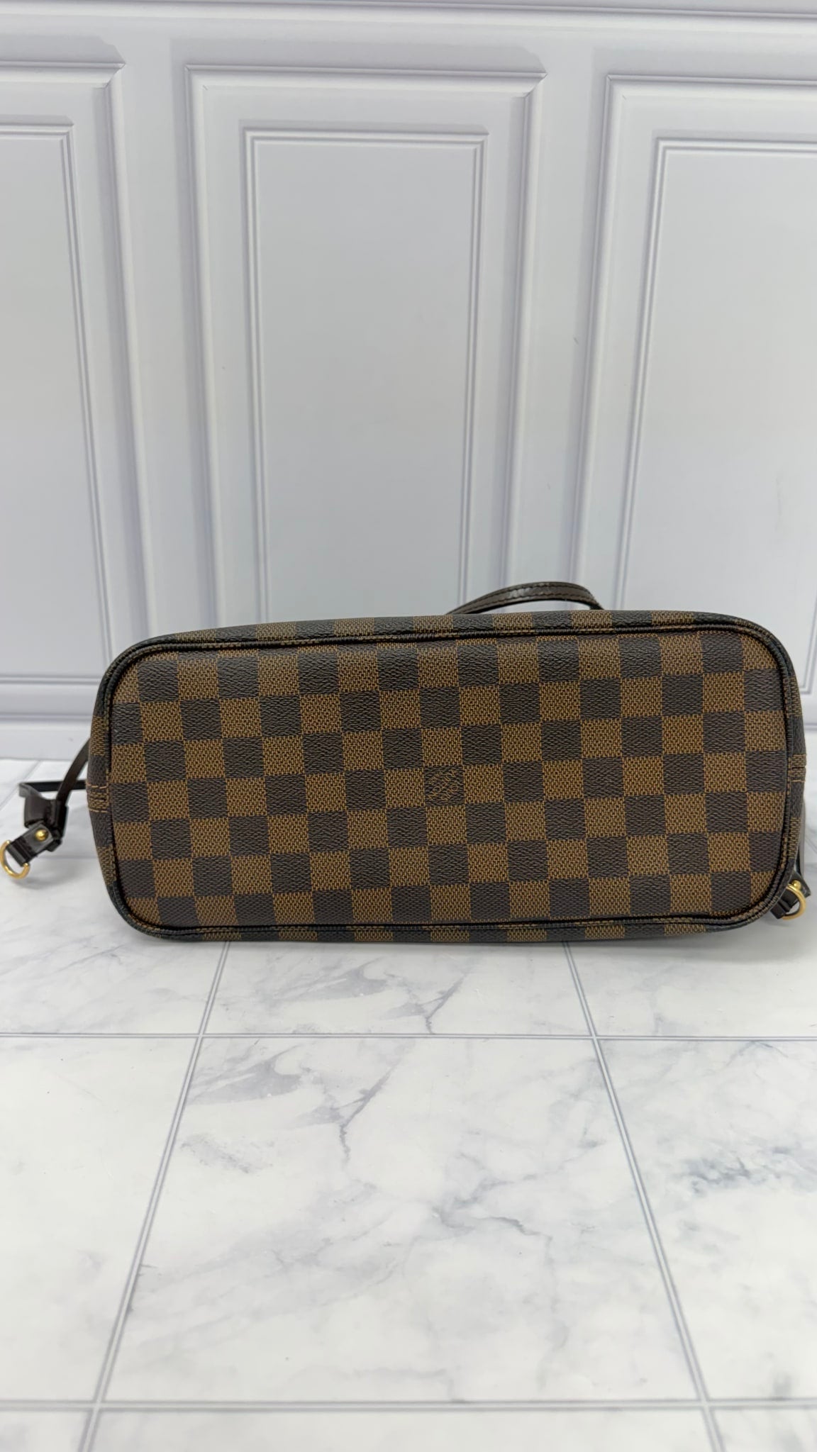 Louis Vuitton Damier Ebene Neverfull PM Tote Bag 